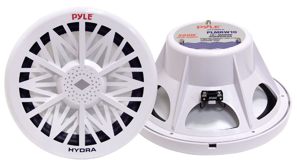 Pyle PLMRW10 10" 500 Watt 4 Ohm Marine Boat Subwoofer