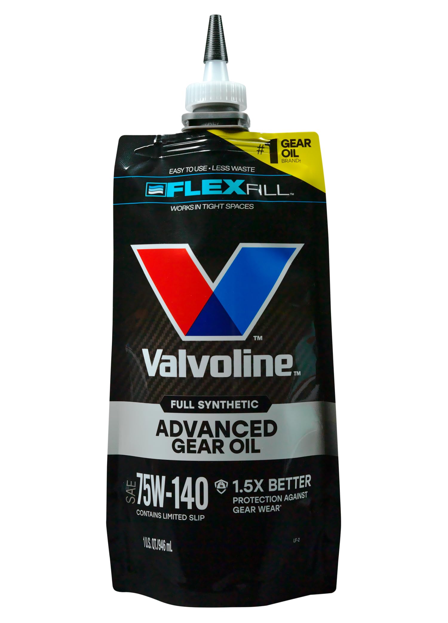 Valvoline FlexFill Advanced Full Synthetic 75W-140 Gear Oil 1 Quart Pouch