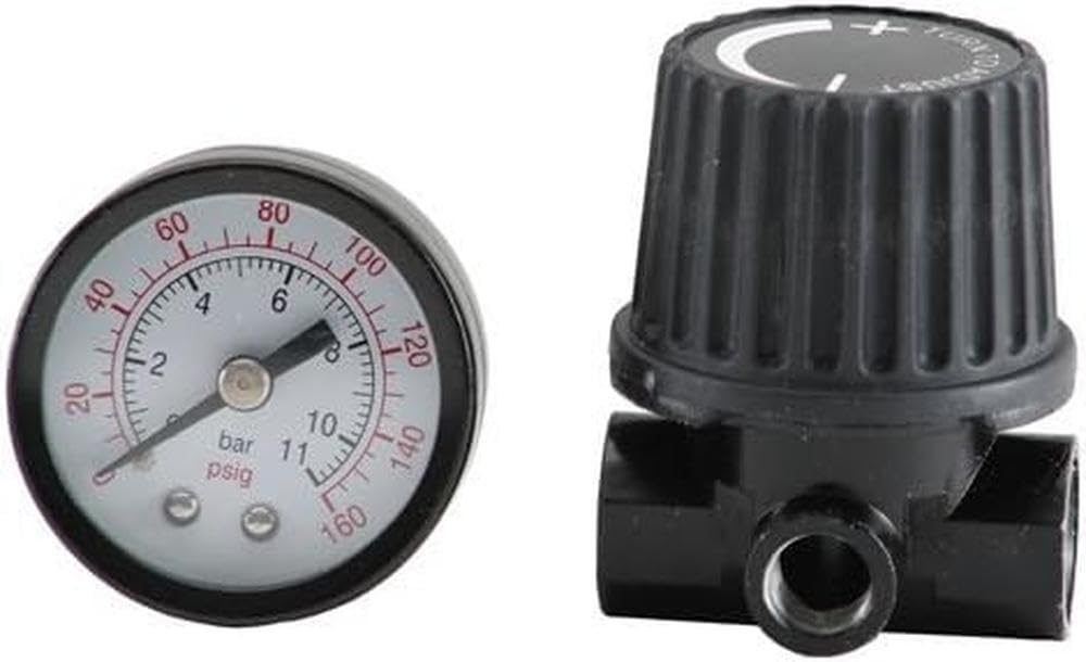 Bostitch BTFP72326 Regulator and Gauge Kit, 1/4-Inch NPT Thread