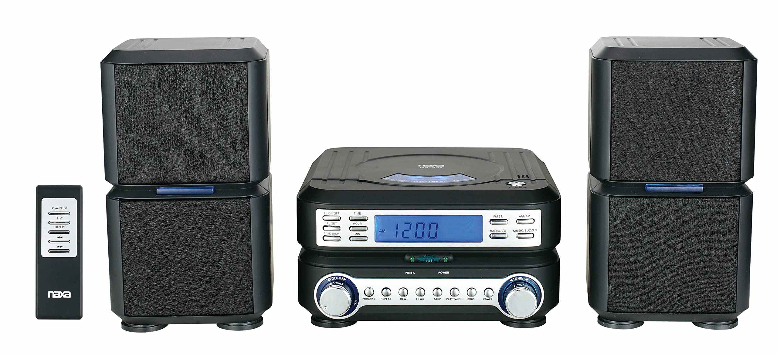Naxa NS438 Digital Cd Micro System With Am/Fm Stereo Radio