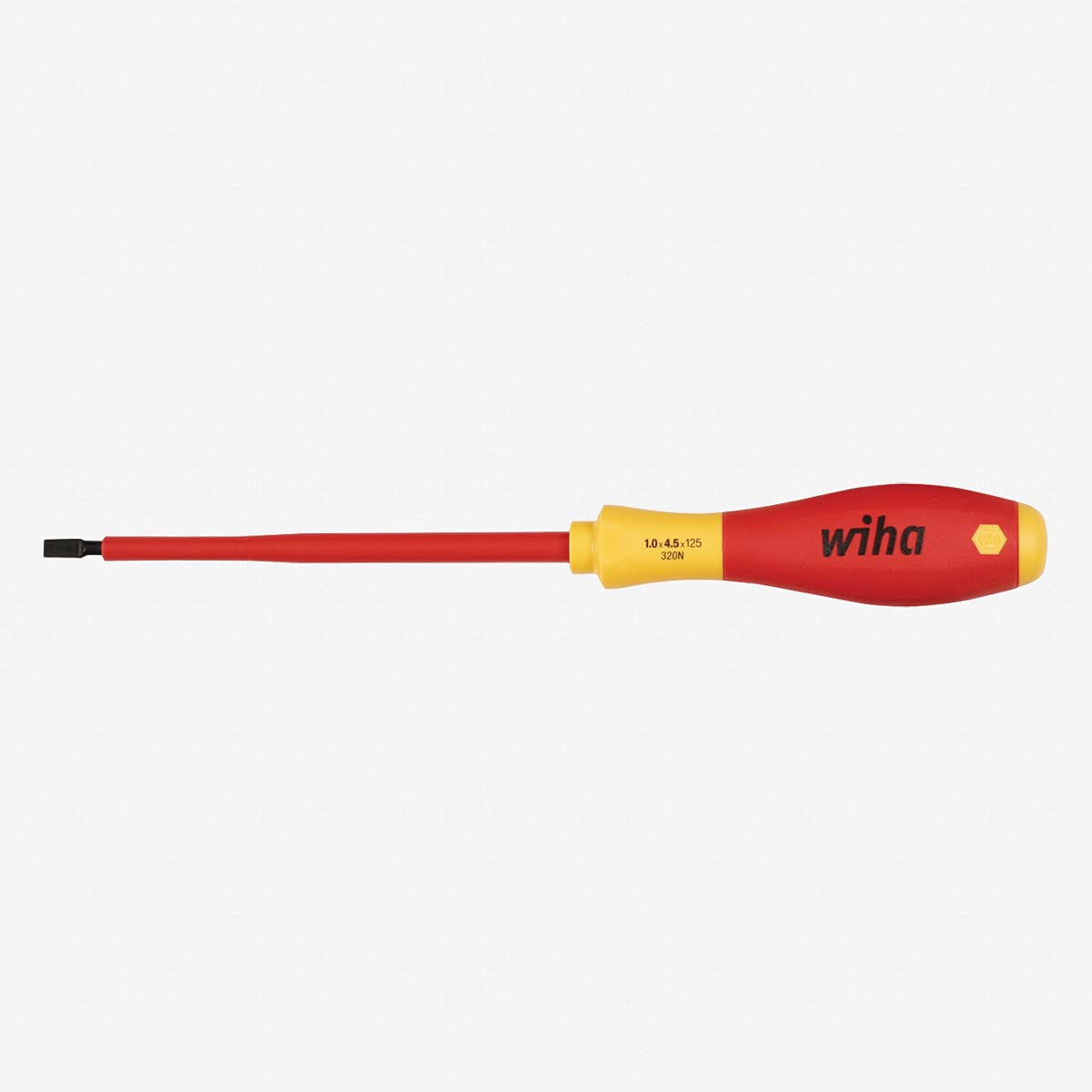 Wiha 32005 Insulated SoftFinish Slotted Screwdriver 2.0mm x 60mm