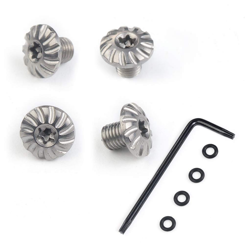 Cool Hand Customized Sig P238 P938 Grips Screws, 4 Stainless Steel Screws, 4 O Rings, T10 Torx Key, Silver S-1-S