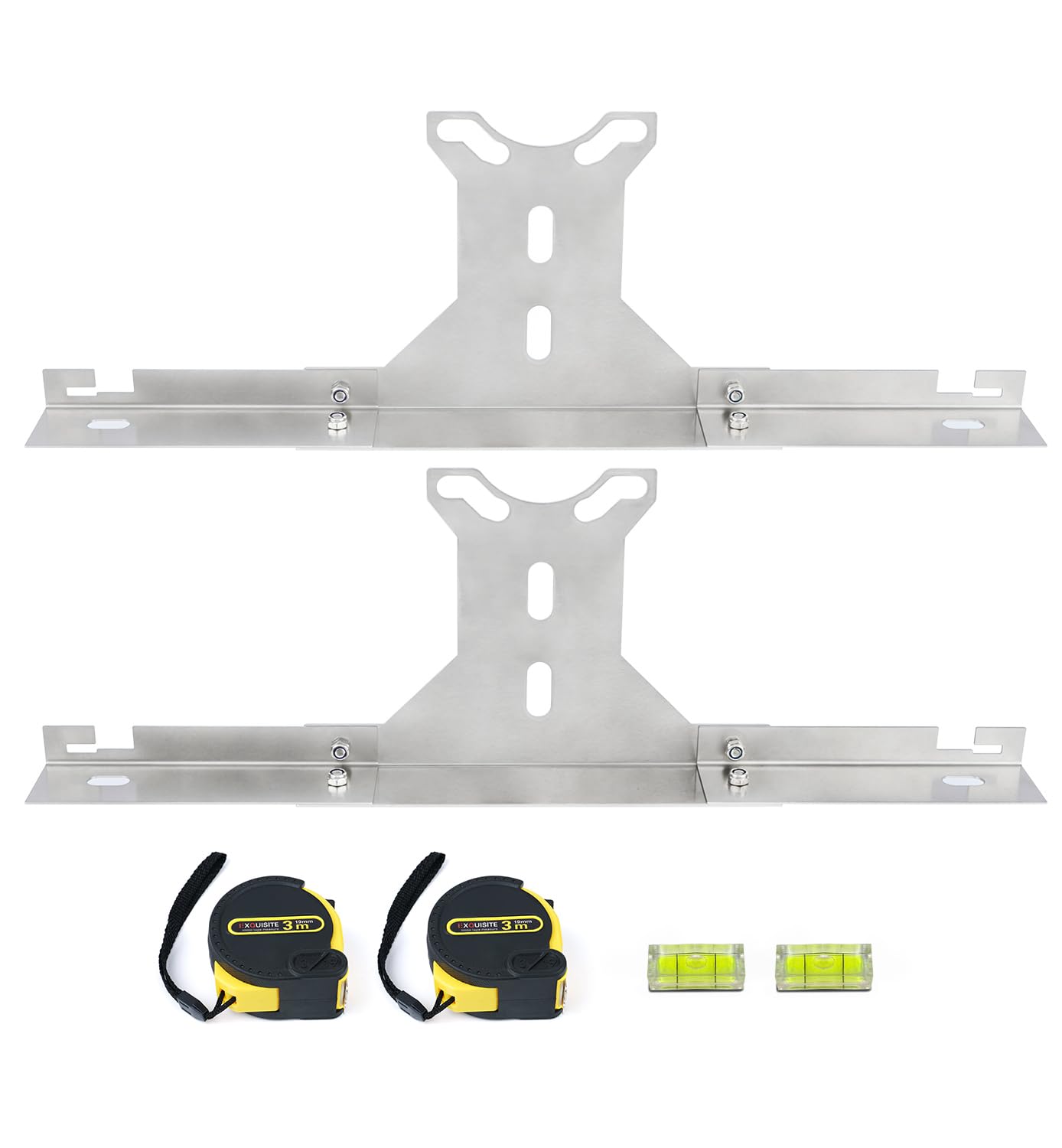 Toplamper Wheel Alignment Tool for DIY Toe Adjustment, Stainless Steel Toe Alignment Plates Allow Quickly Operation, Easy Way to Check Toe in/Out, Fits Most Cars & Trucks(Patent Design)