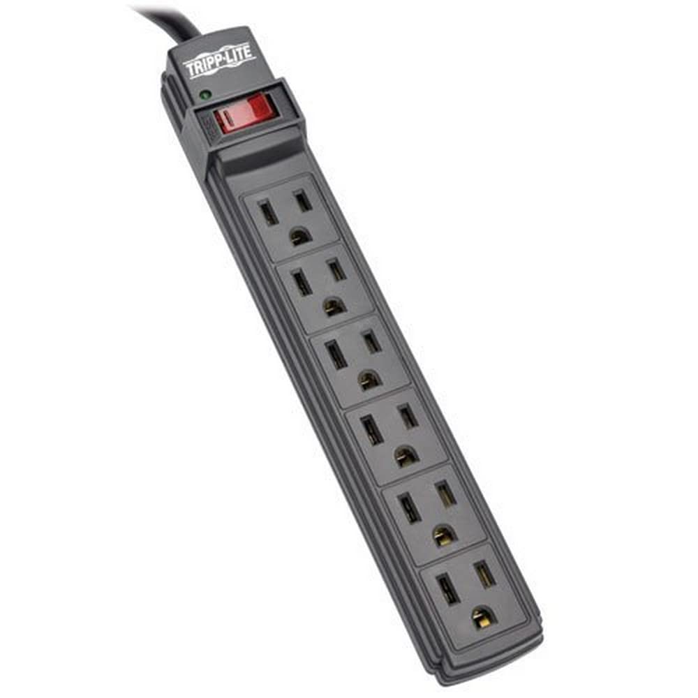 Tripp Lite PS66B Power It! 6-Outlet Power Strip, 6ft Cord