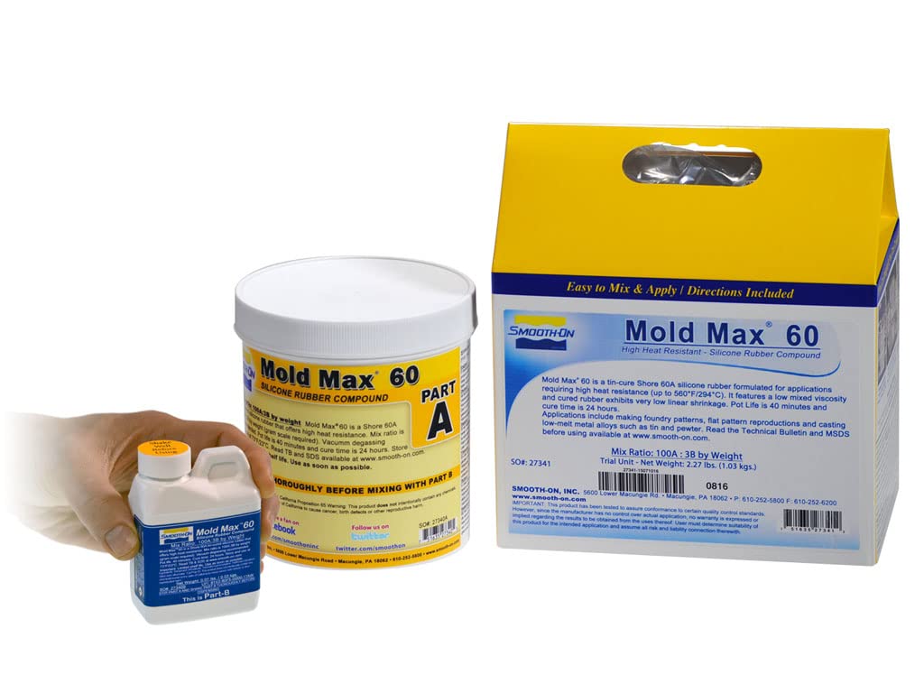 Smooth-On Mold Max 60 - High Heat Resistant Silicone Rubber Compound - Pint Unit