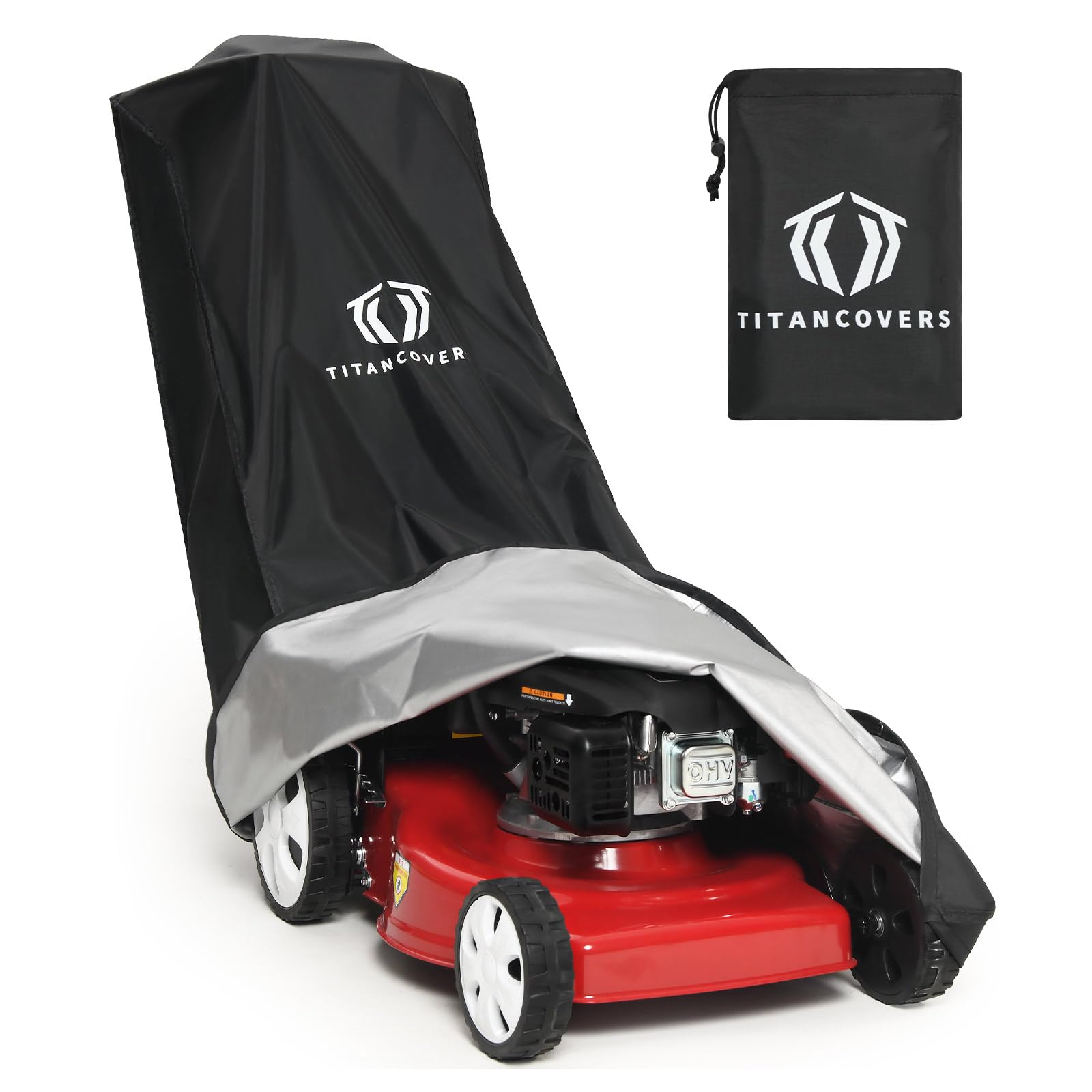 TitanCovers Push Lawn Mower Cover, Waterproof Lawnmower Covers for Outdoor