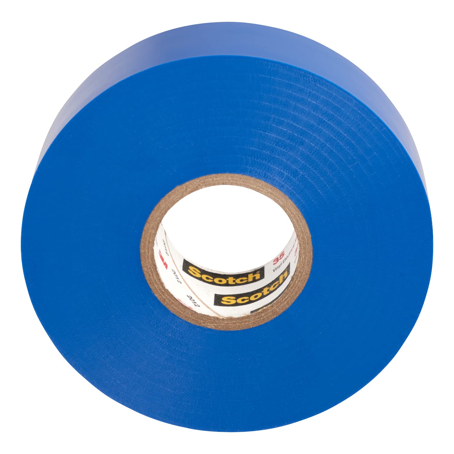3M Scotch Vinyl Color-Coding Electrical Tape 35, 3/4 in x 66 ft, 1 Roll, Blue, CSA Certified, UL Listed, Professional Grade, 7 mil Thick, Flame Retardant Tape
