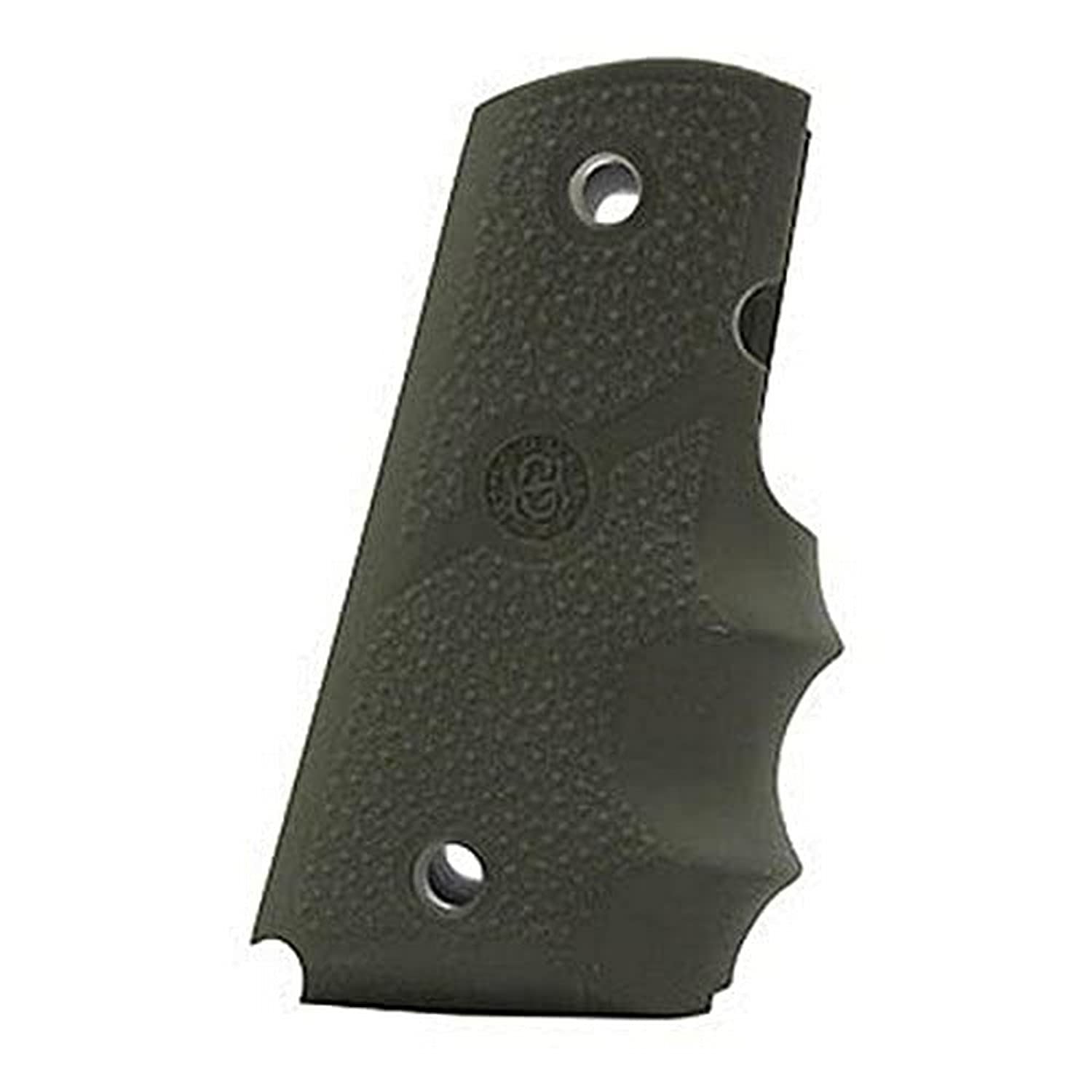 Hogue 43001 1911 Officers Model Rubber Grip With Finger Grooves Od Green