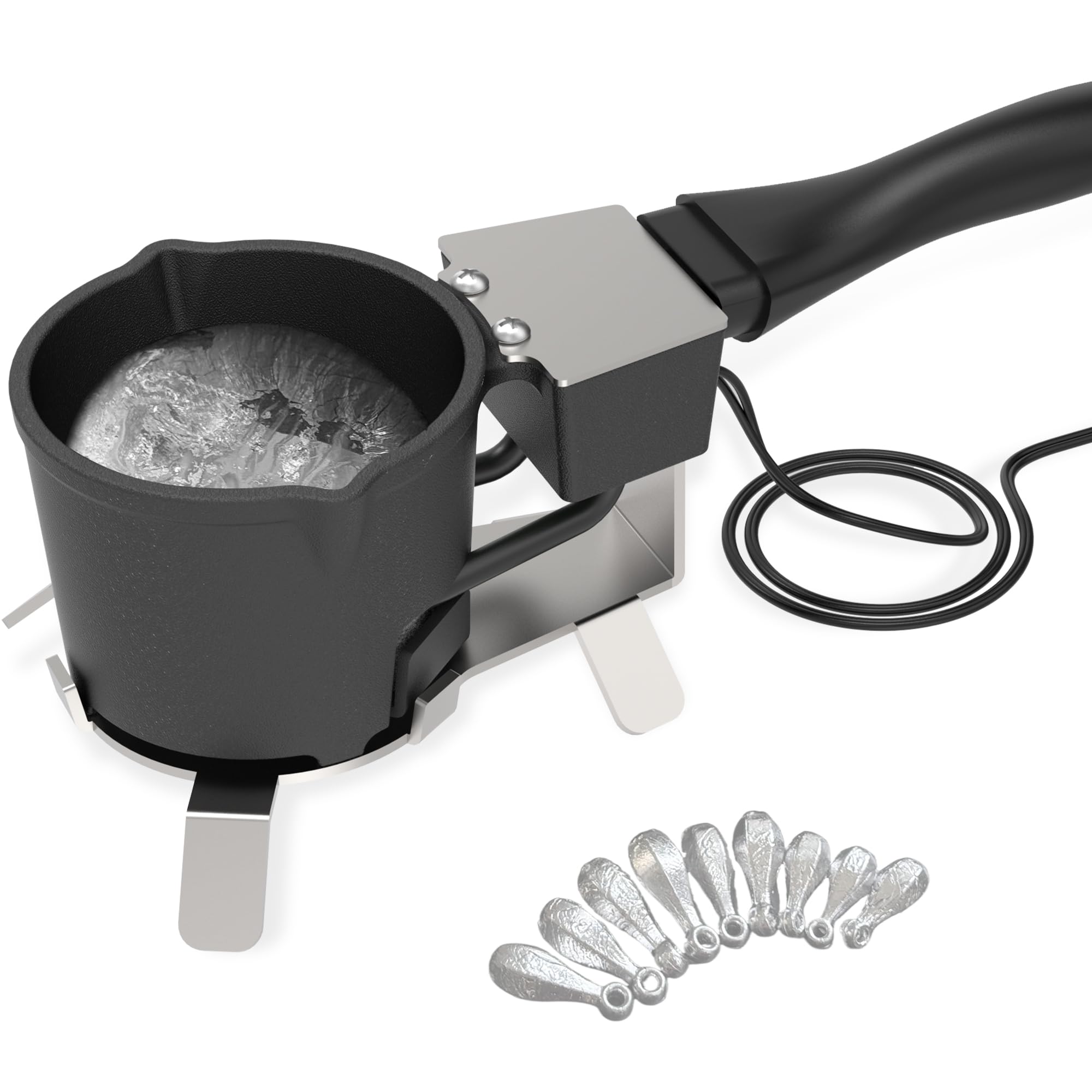 Electric Lead Melting Pot, 5 lb Capacity Lead Melter, 750°F Max