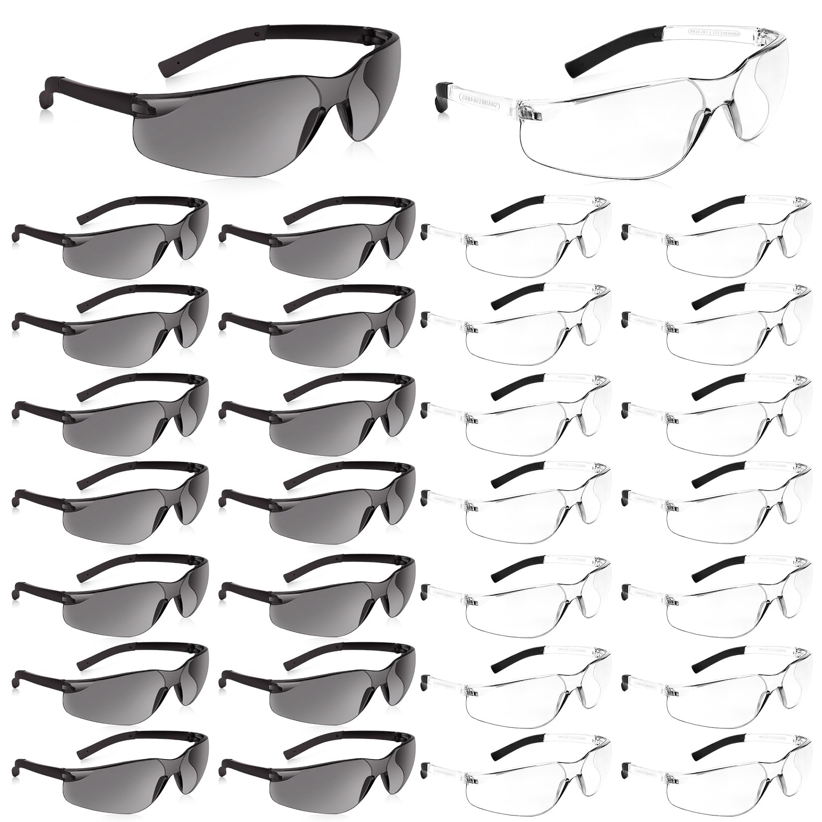 Salfboy 30pack Safety Glasses Bulk for Men Women, Ansi Z87.1 Eye Protection