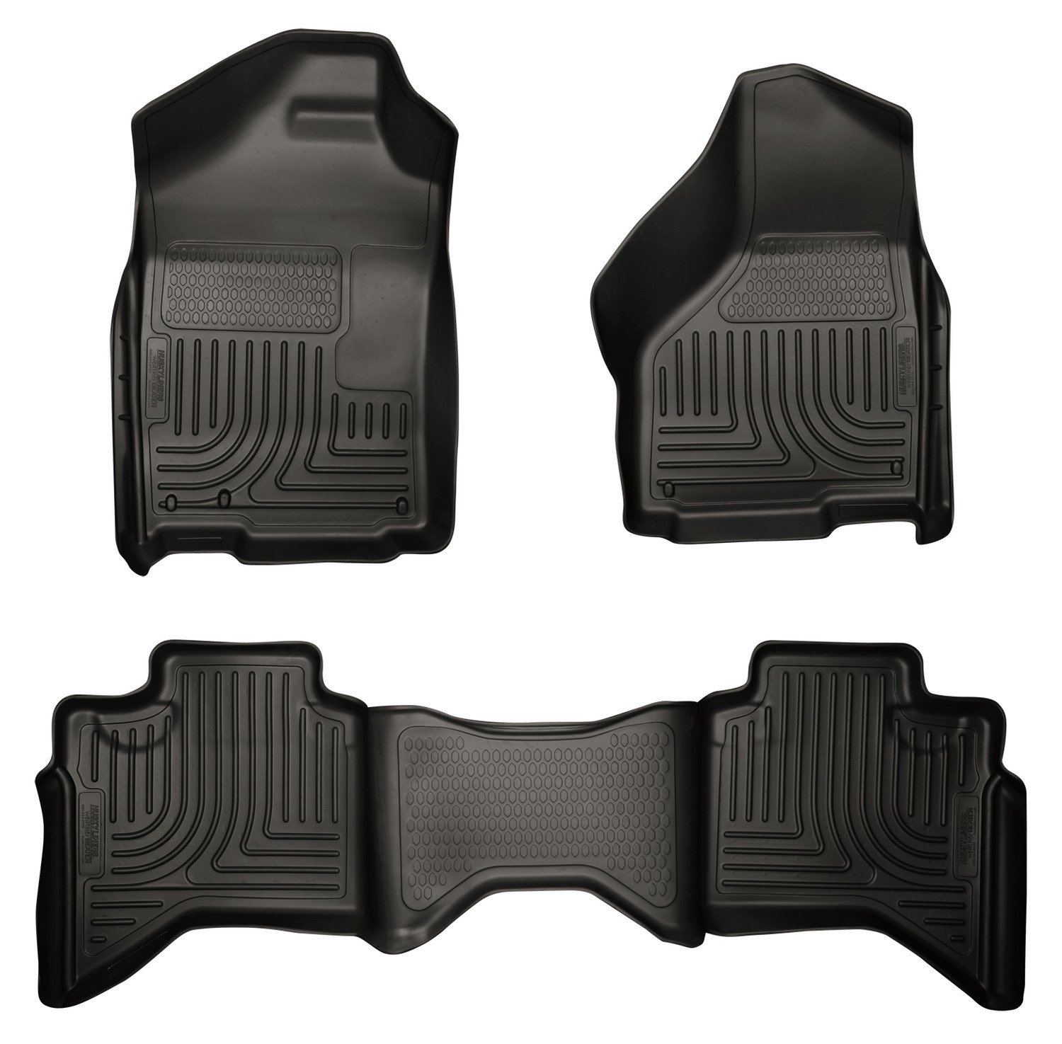 Husky 98031 Liners Front/2nd Seat Floor Liners For 02-09 Ram 1500 Quad Cab