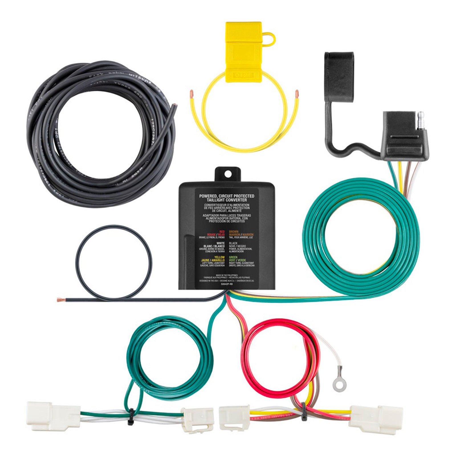 Curt T-Connector Custom Wiring Harness 56350 for Camry/RAV4/Avalon