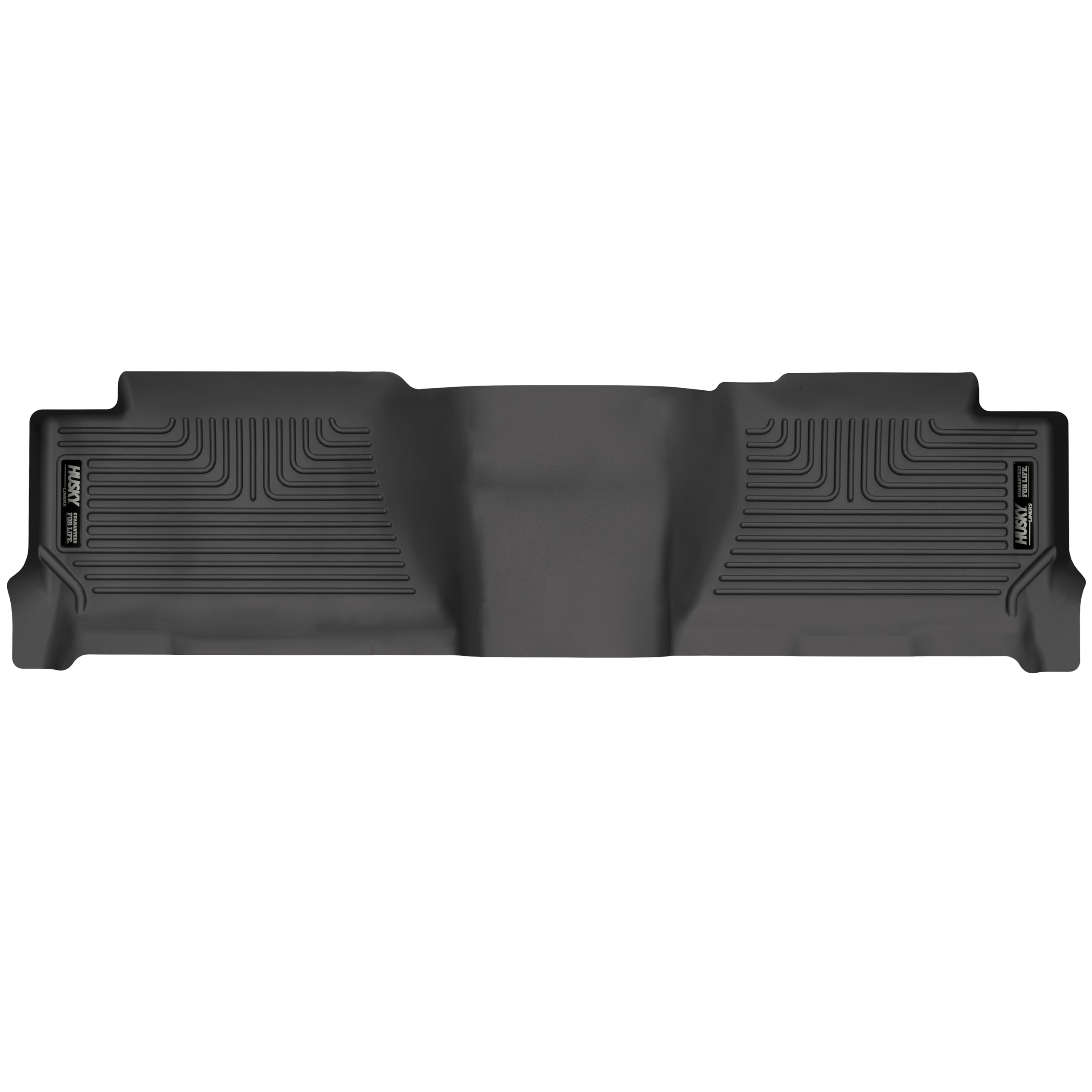 Husky Liners Weatherbeater Floor Mats | Fits 2004-2007 Chevrolet Silverado & GMC Sierra 1500/2500 / 3500 (2007 Classic Body Only) Crew CAB ONLY | 2nd Row, 1-pc Black - 14501