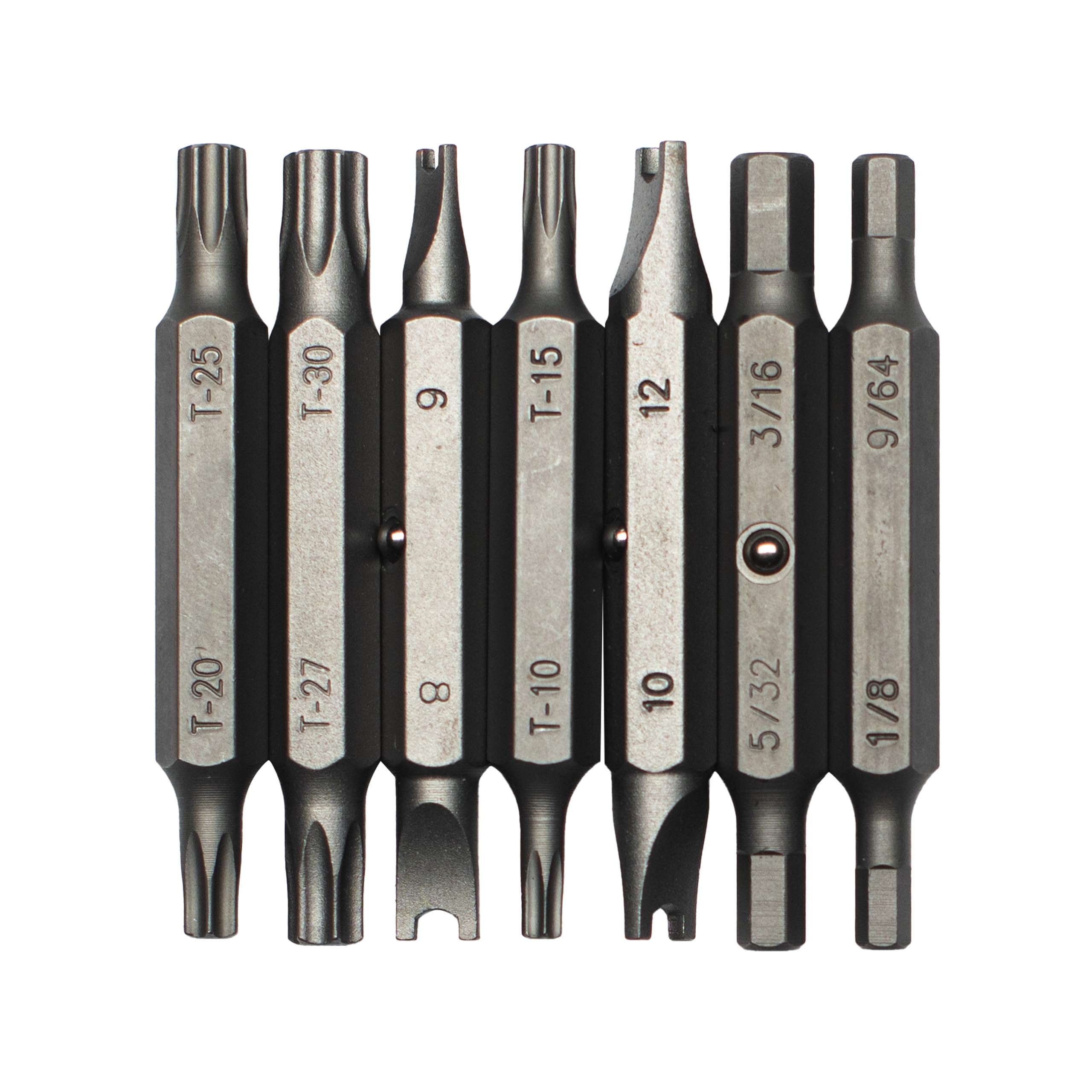 MEGAPRO® Tamperproof Bit Pack | Replacement Multi-Bit Refills | 7 Double-ended Bits | Security Industry Bits
