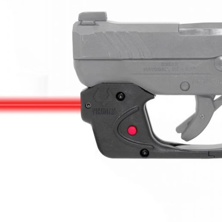 Viridian E Series Red Laser Sight for LCP MAX, Gun Sight with Ambidextrous On and Off Switch, Black
