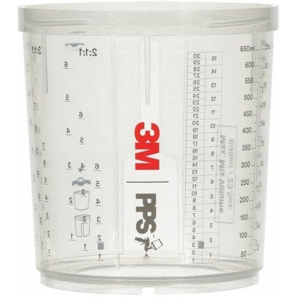 3M PPS 2.0 Spray Gun Cups, 26122, Midi, 13.5 Ounces, Furniture, 2 Pack