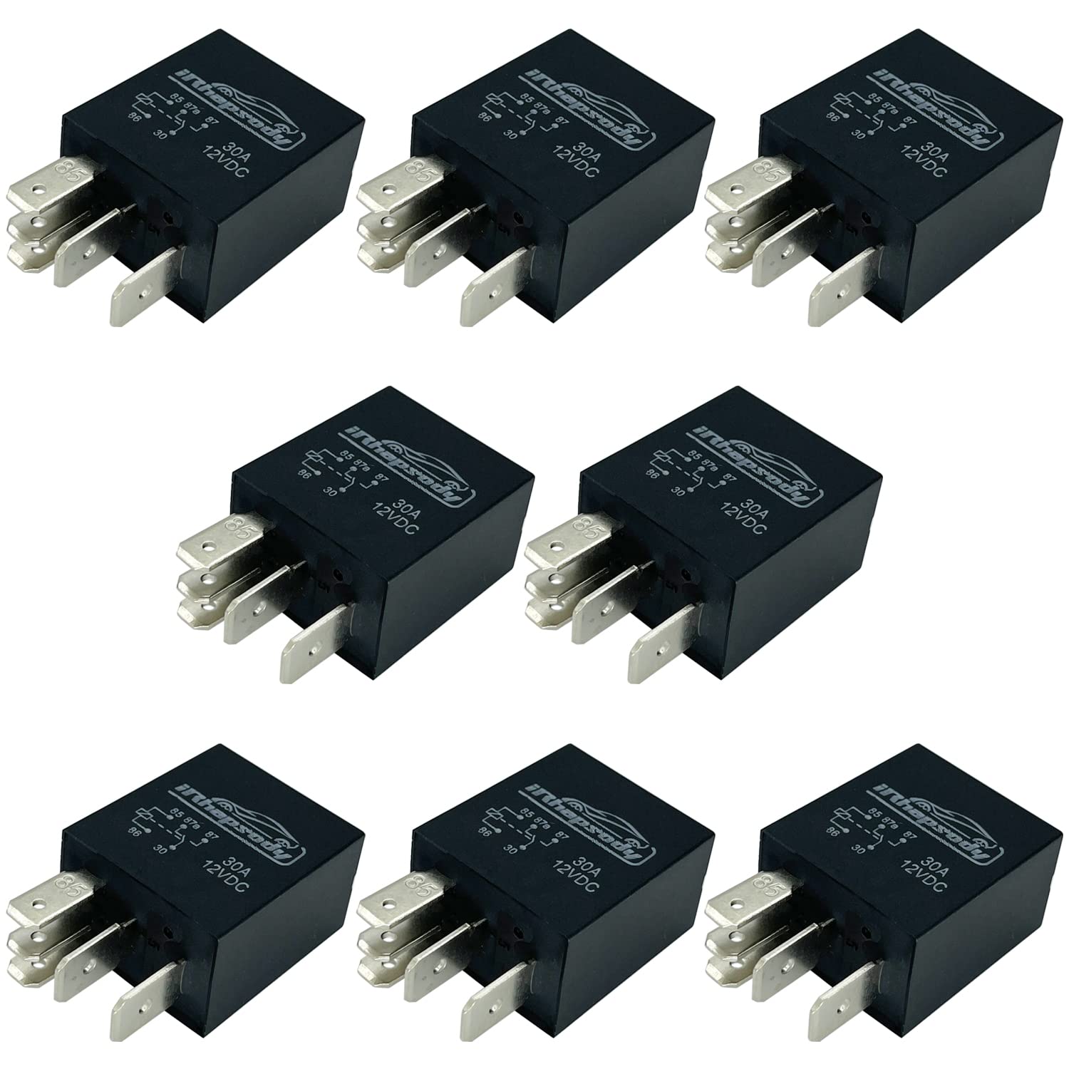 12VDC 30A 5-pin Multi-Purpose Starter Relay, Automotive Replacement Relay