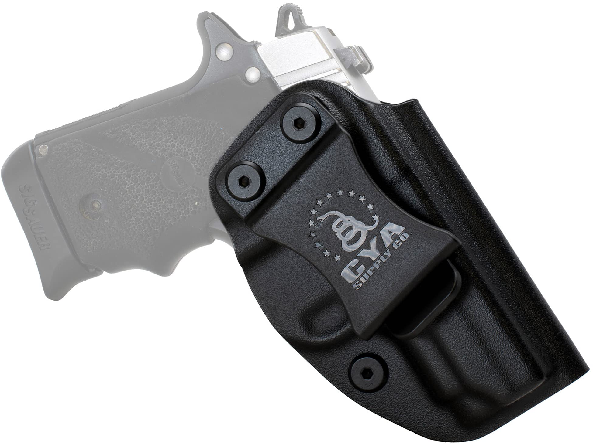 CYA Supply Co. Base IWB Concealed Carry Holster Veteran Owned Made in USA - Fits Sig Sauer P238 Black