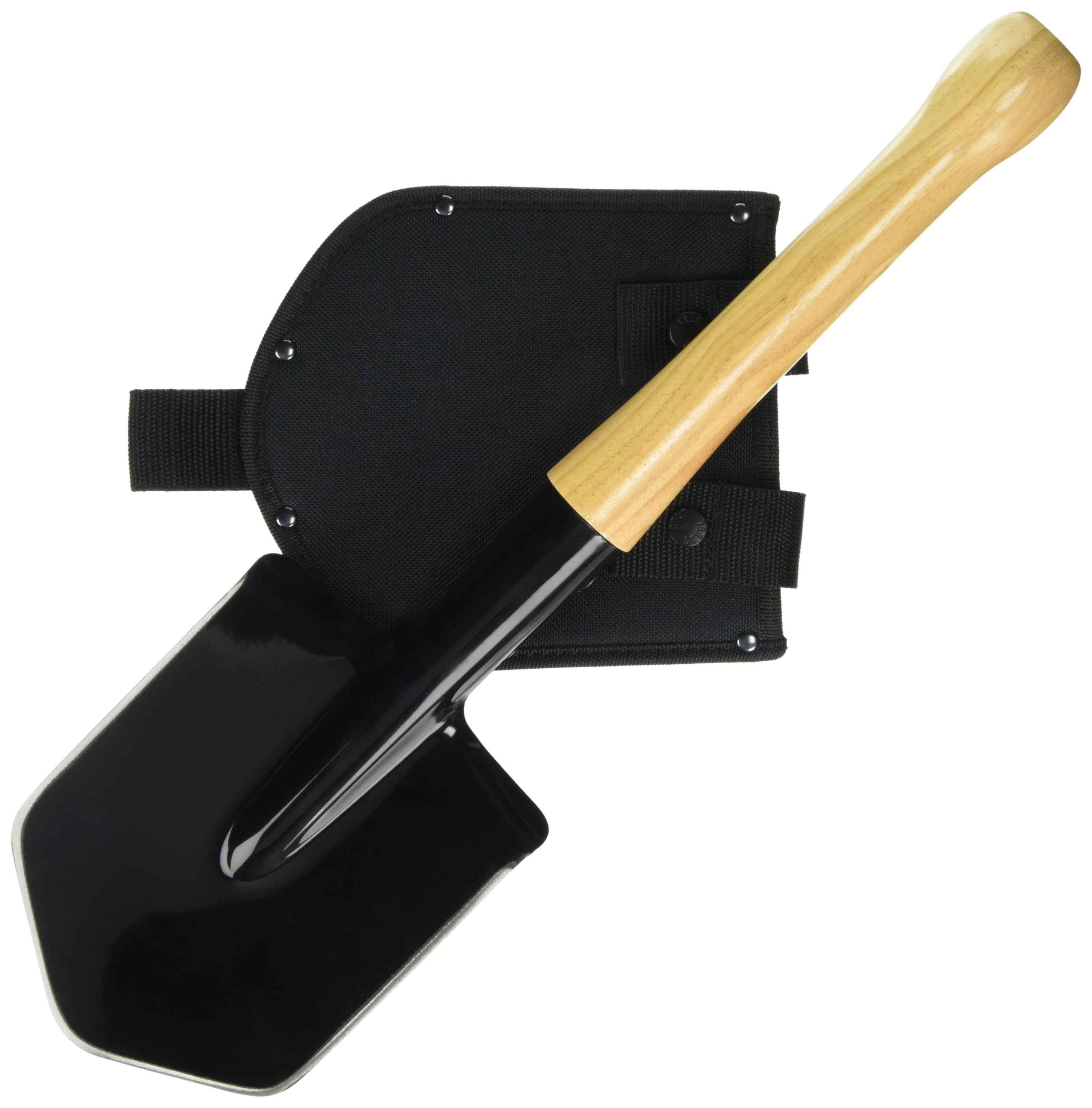 Cold Steel Special Forces Spetsnaz Shovel CS-92SFS with Medium Carbon Steel Blade, Hickory Handle, and Core-Ex Sheath - 19.68" / 2mm Thick Blade