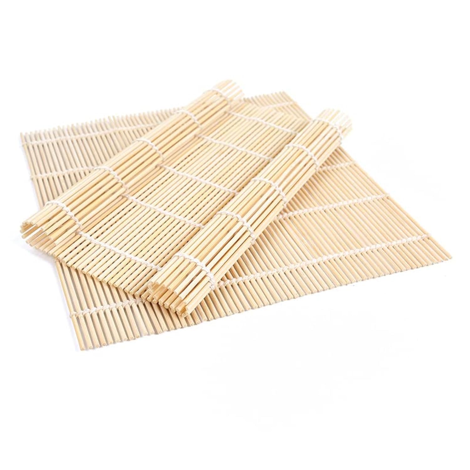 BZG 2 Pack Bamboo Sushi Rolling Mat, Sushi roll maker,Sushi making kit, Bamboo Sushi Rolling Mat,Sushi maker(9.5" x 9.6")