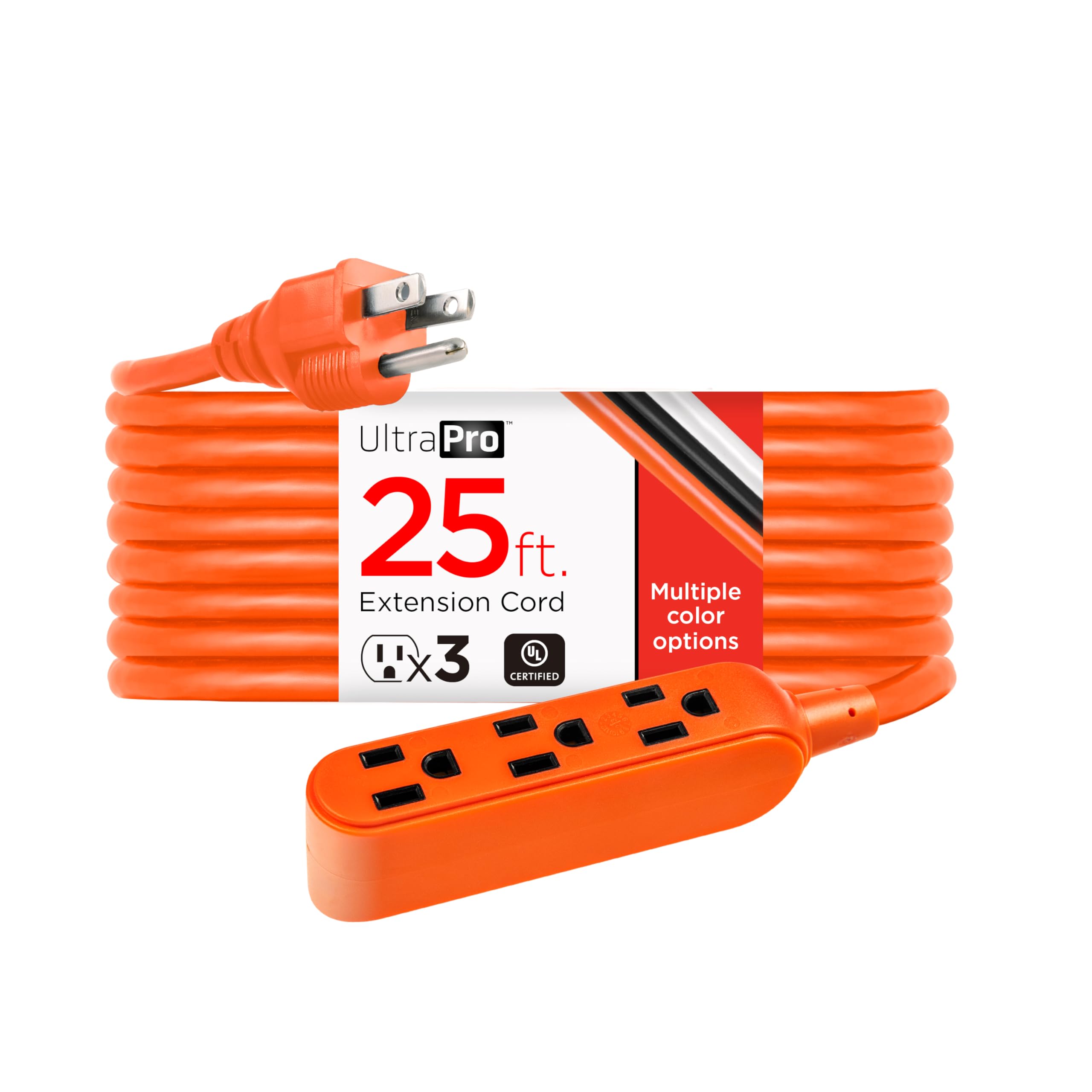 GE 51924 Indoor/Outdoor Extension Cord (25 Feet)