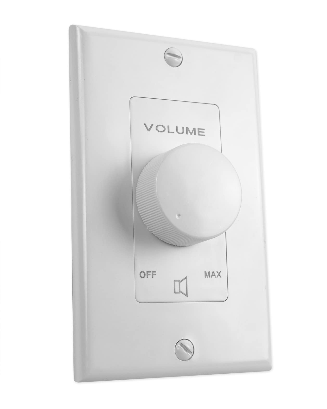 Rockville VOL70100 White 100W 70V/100V Wall Volume Control Zone Controller