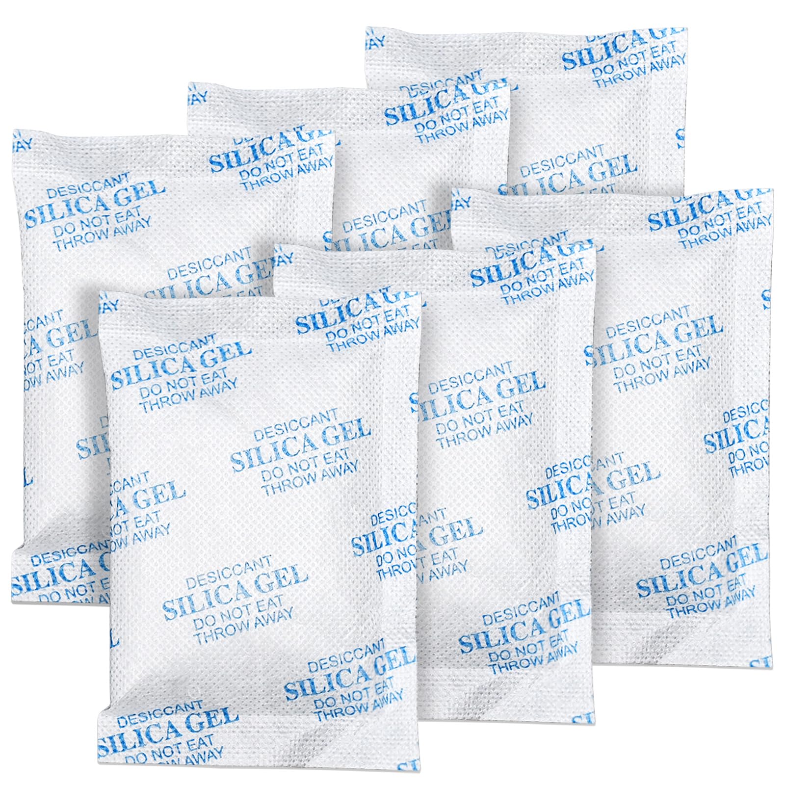 Absorbking Silica Gel Packets, 100 Gram 12 Packs Food Safe Moisture Absorbers, Desiccant Packs for Storage, Reusable Desiccant for Foods, Storage Bins, 3D Filaments, Electronics, Safes