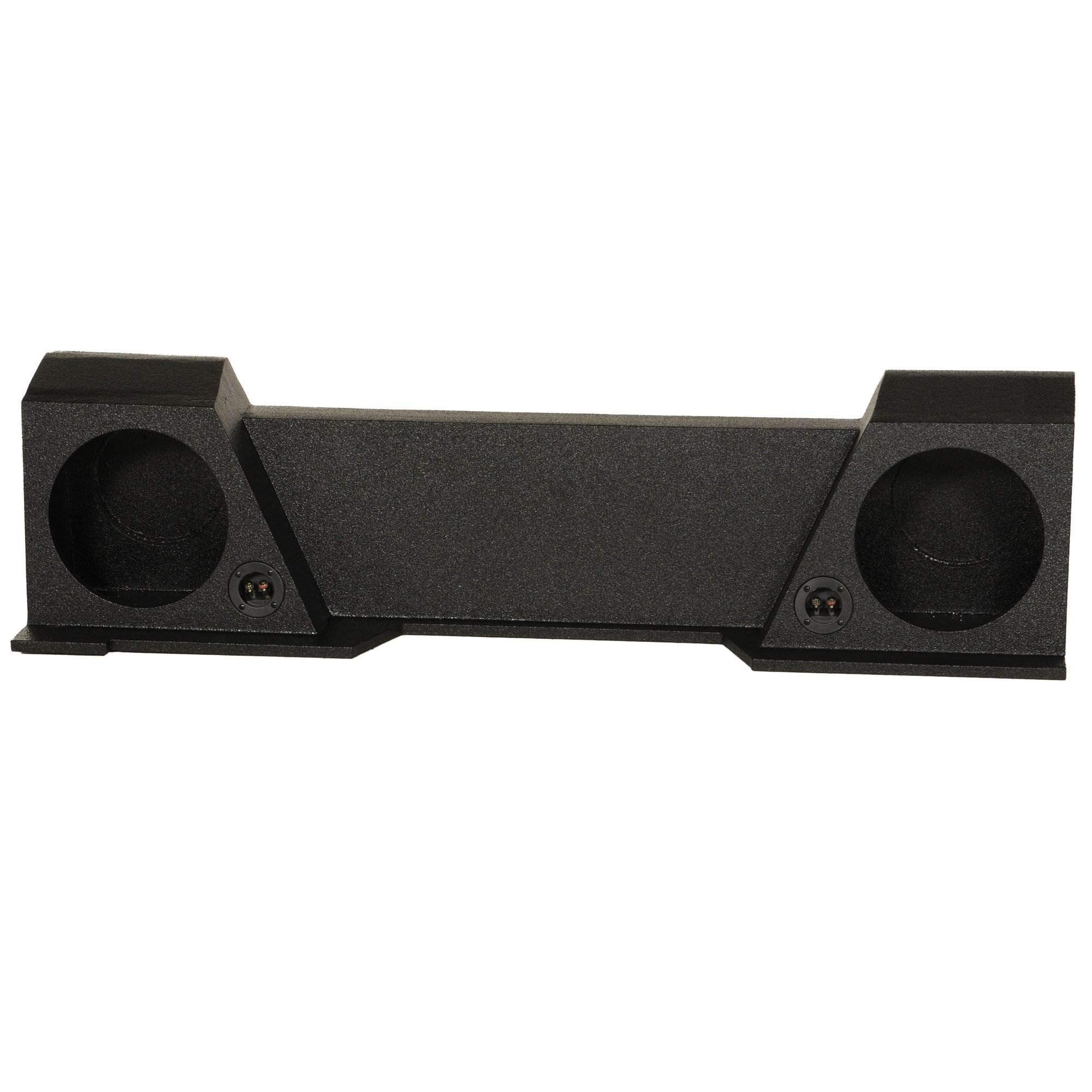 Q Power GMC102007HTQB DFire Sub Box w/Bedliner Coating For GM Ext Cab 07-12