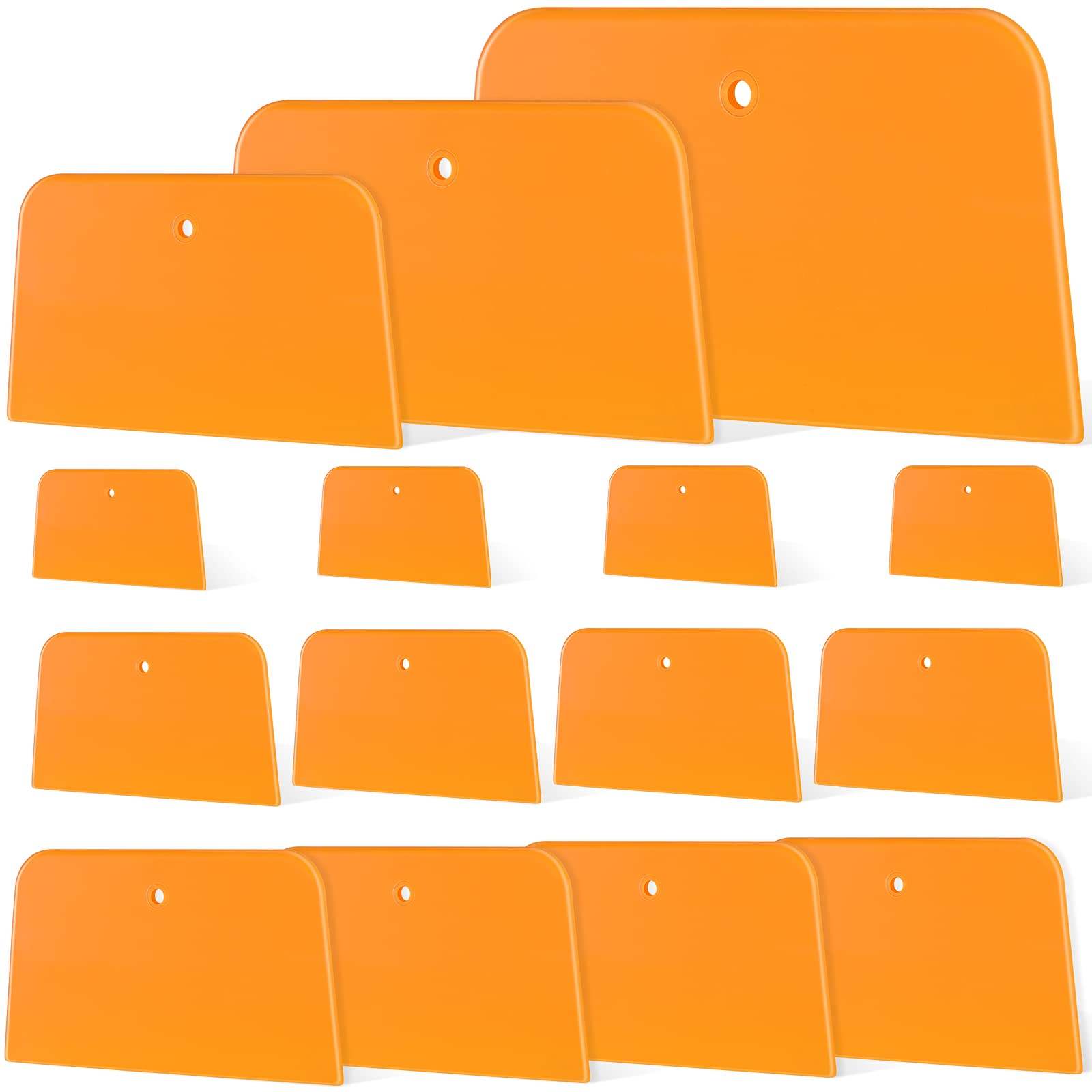 Frienda 15 Pcs Body Filler Spreaders Plastic Auto Putty,3 Sizes