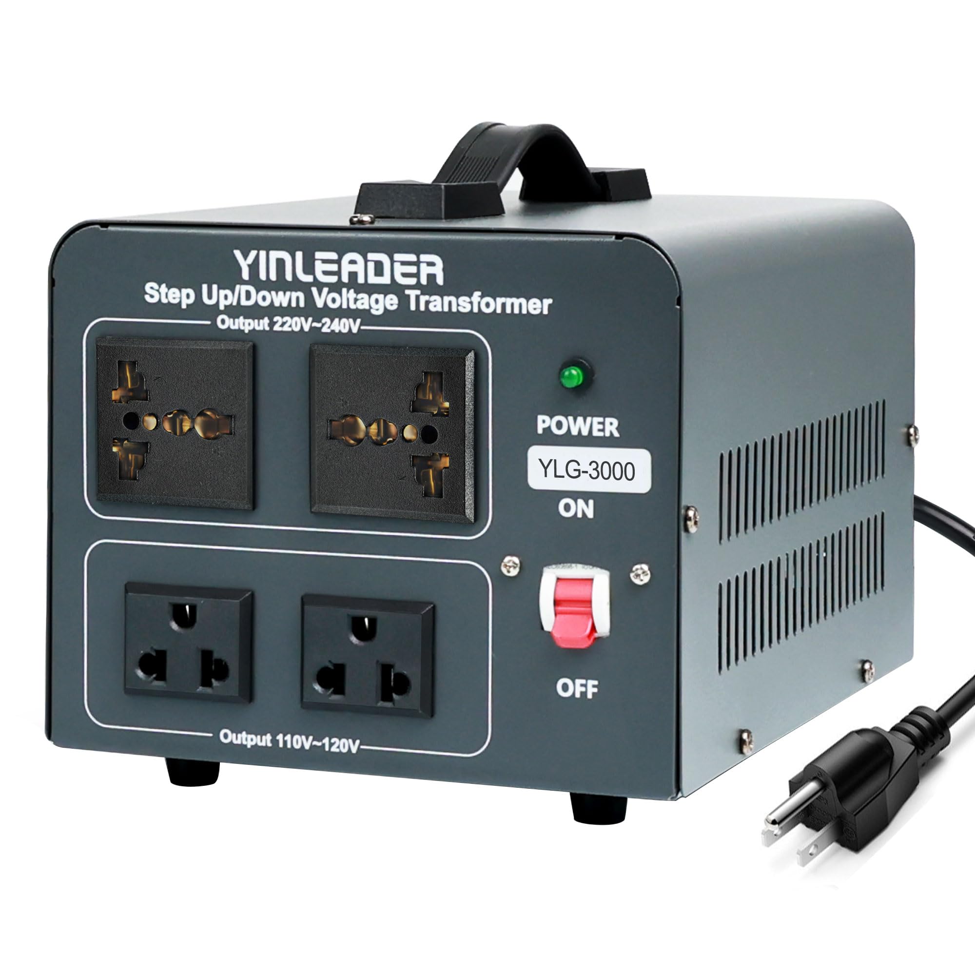 3000w Step Up/Down Voltage Converter Transformer 110-120V to 220-240V