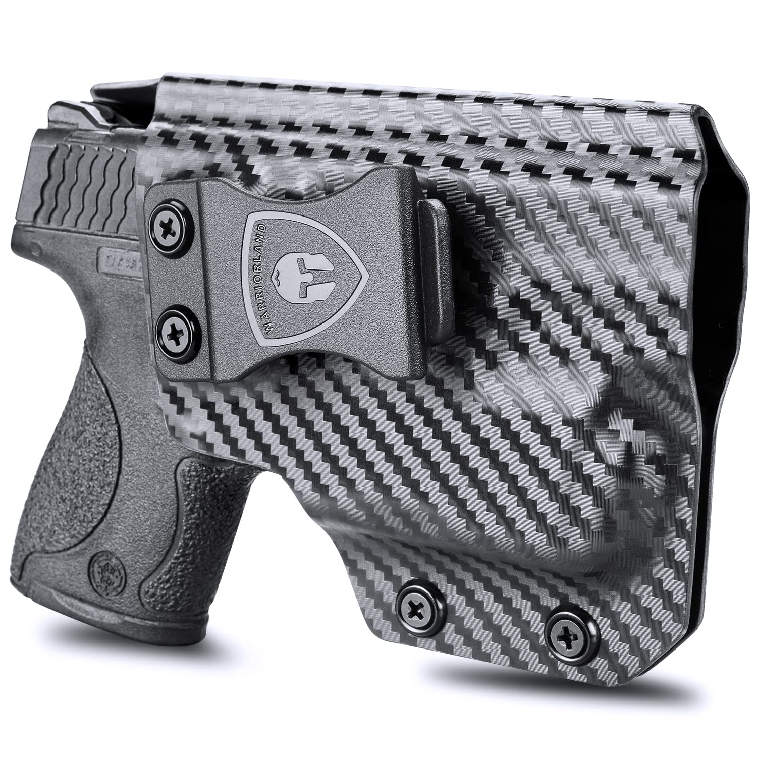 M&P Shield 9/.40 w/TLR-6 Holster, IWB Carbon Fiber Kydex Holster Custom Fit: S&W M&P Shield 9mm/.40 M2.0 Pistol w/TLR6, Inside Waistband Concealed Carry Holster, Adj. Cant & Retention, Right Hand