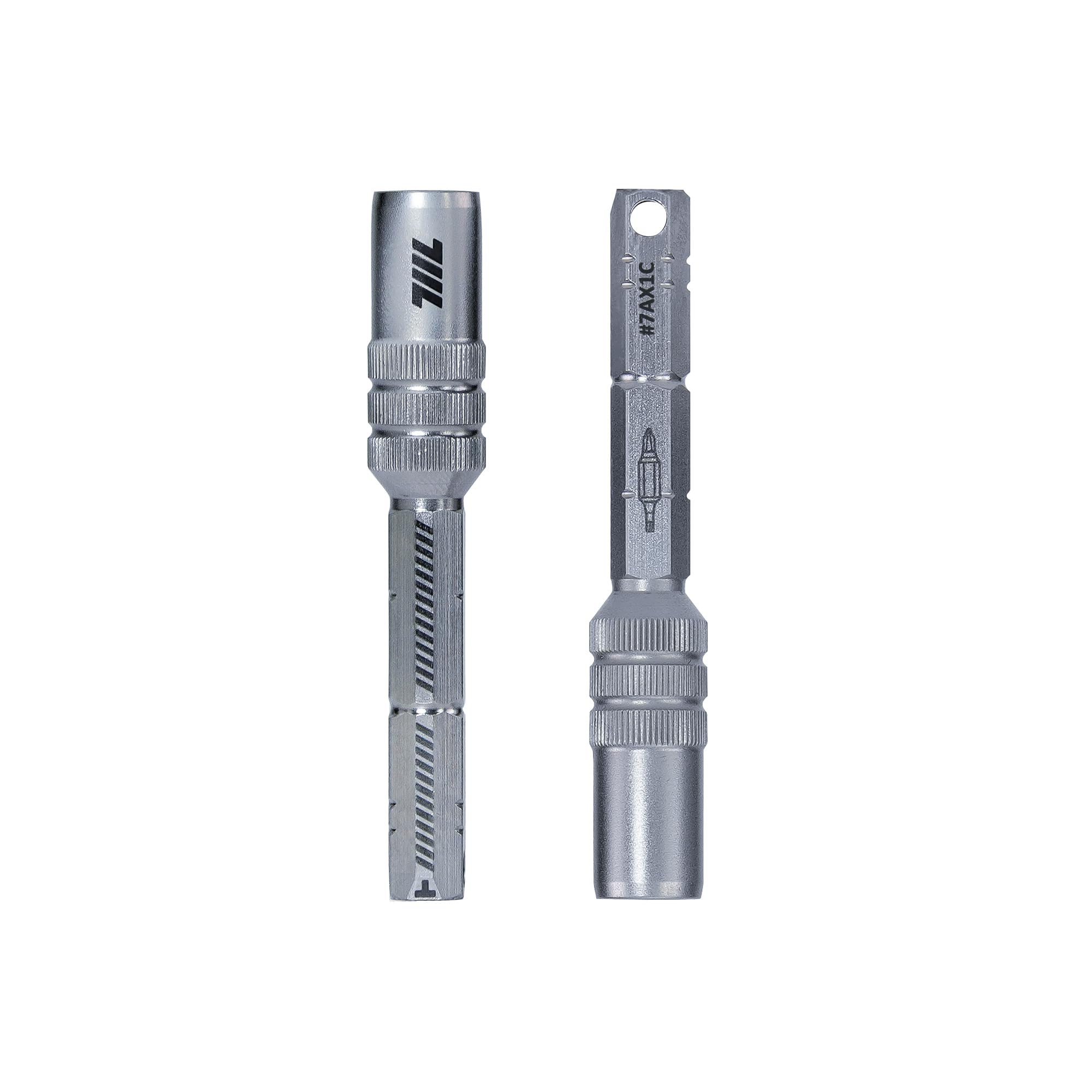 711L 1/4" Magnetic Bit Extension T-Handle L-Handle | 15mm Deep Socket for Double-Ended Bits | Mini Ratchet Wrench Accessory Adapter 7AX1C | 2-Pack