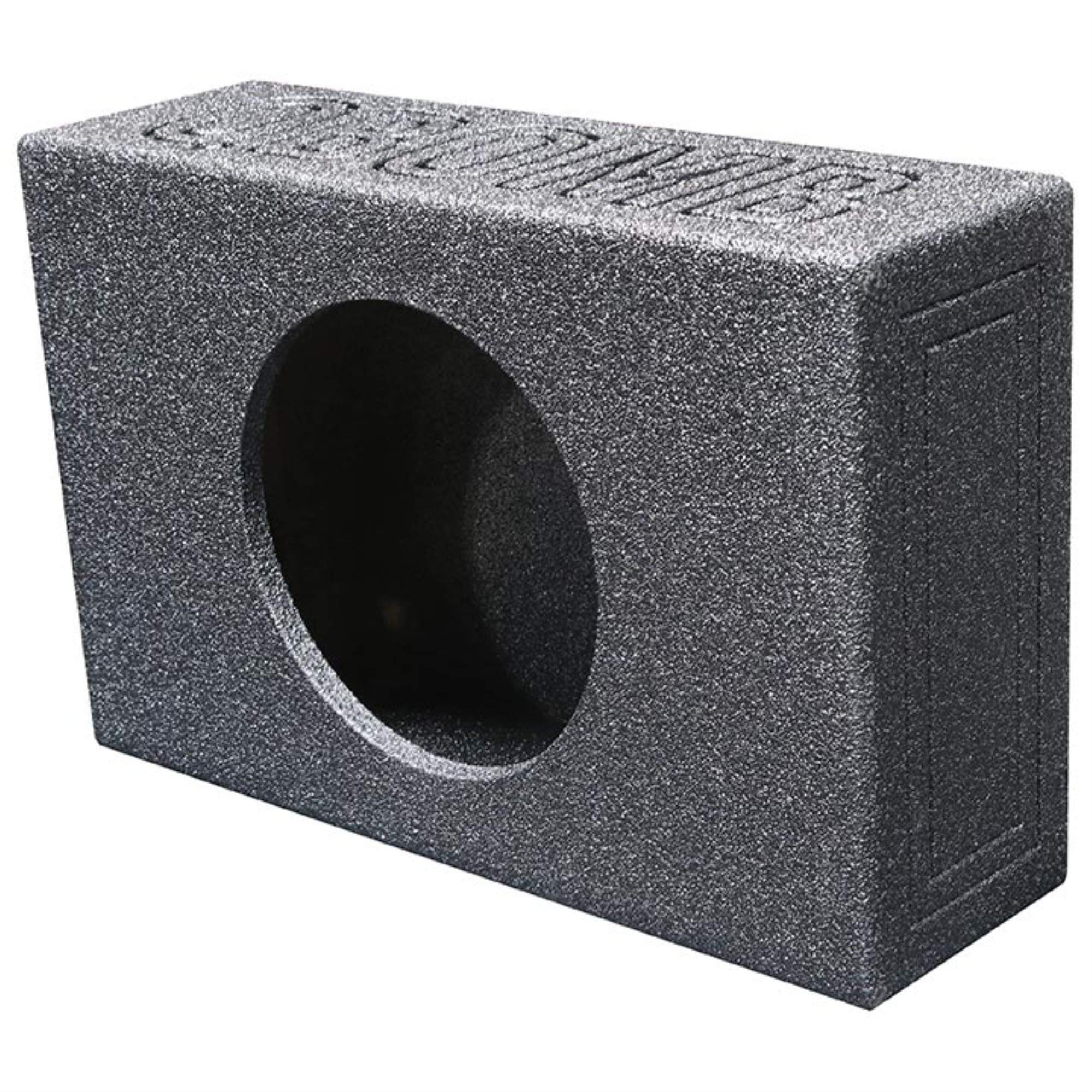 QPower Single 10" Universal Vented Truck Box Finished w/Bed Liner QBSHALLOW110V