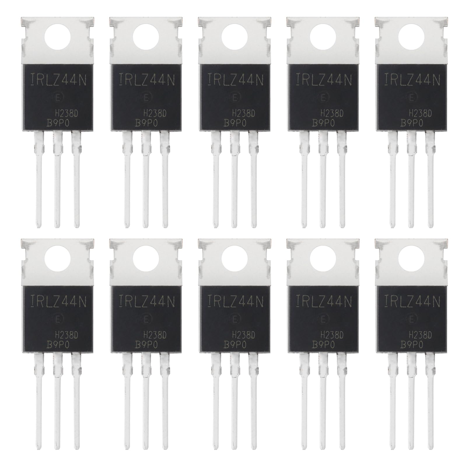 ALLECIN IRLZ44N IRLZ44 MOSFET Transistors 47A 55V IRLZ44NPBF Logic Level Mosfets 47 Amp 55 Volt TO-220 (Pack of 10Pcs)