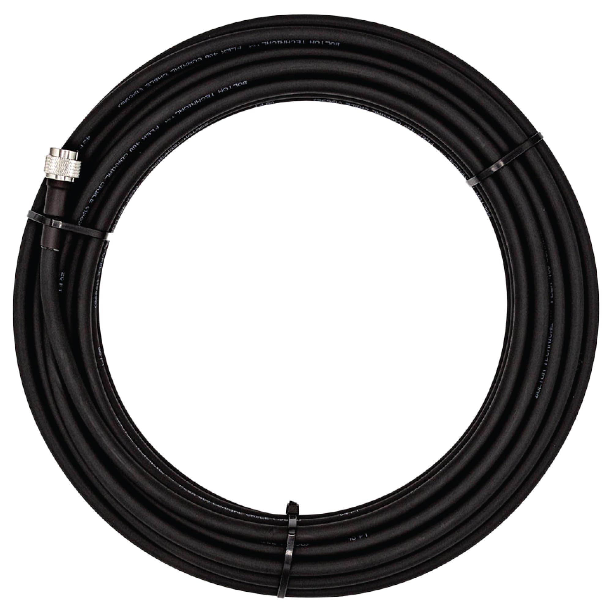 Bolton400 Coaxial Cable 50ft Black, N Male to N Male - LMR®400 Equivalent