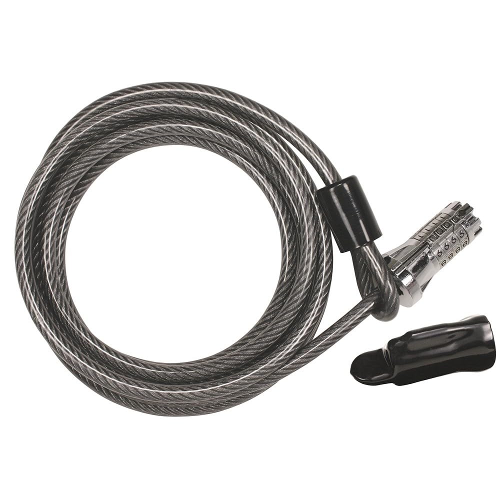 Trimax MAG10SC Resettable Combination Cable Lock  10 Foot x 8mm