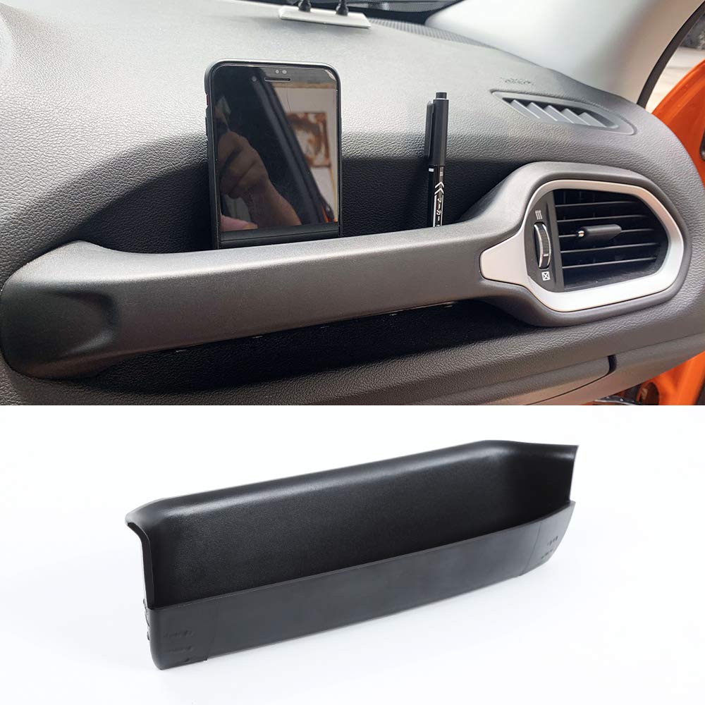 Savadicar GrabTray Passenger Grab handle Storage Organizer for 2015-2025 Jeep Renegade, Interior Storage Expansion Accessories, Black