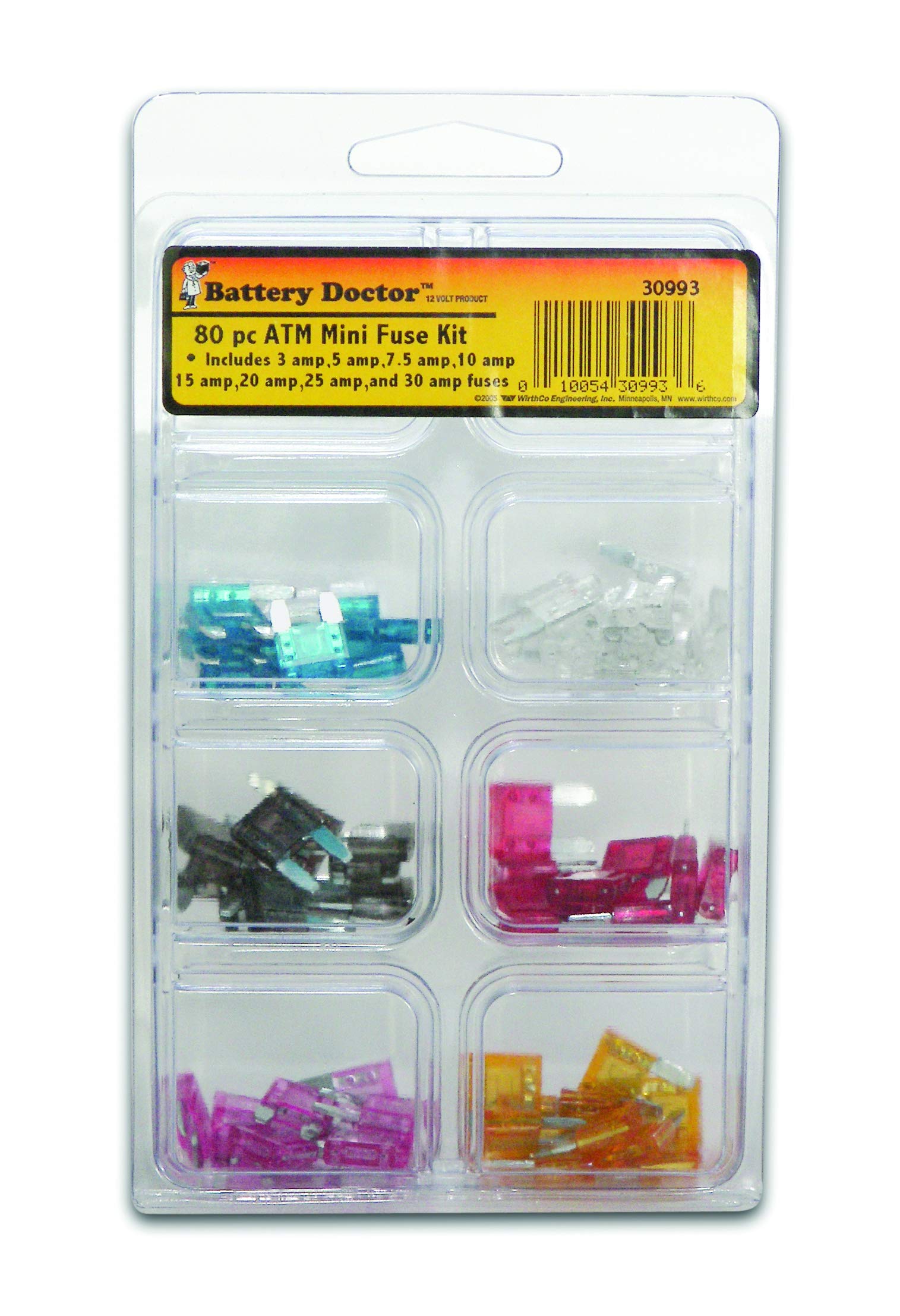 BATTERY 30993 DOCTOR  Assorted ATM 80 Piece Fuse Kit