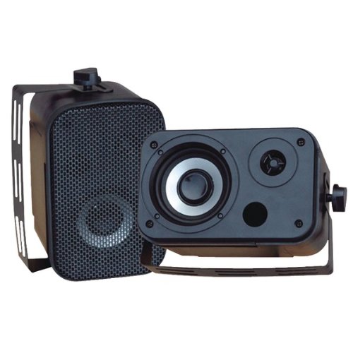 Pyle PDWR30B 3.5'' 300 Watt Black Waterproof Speaker pair