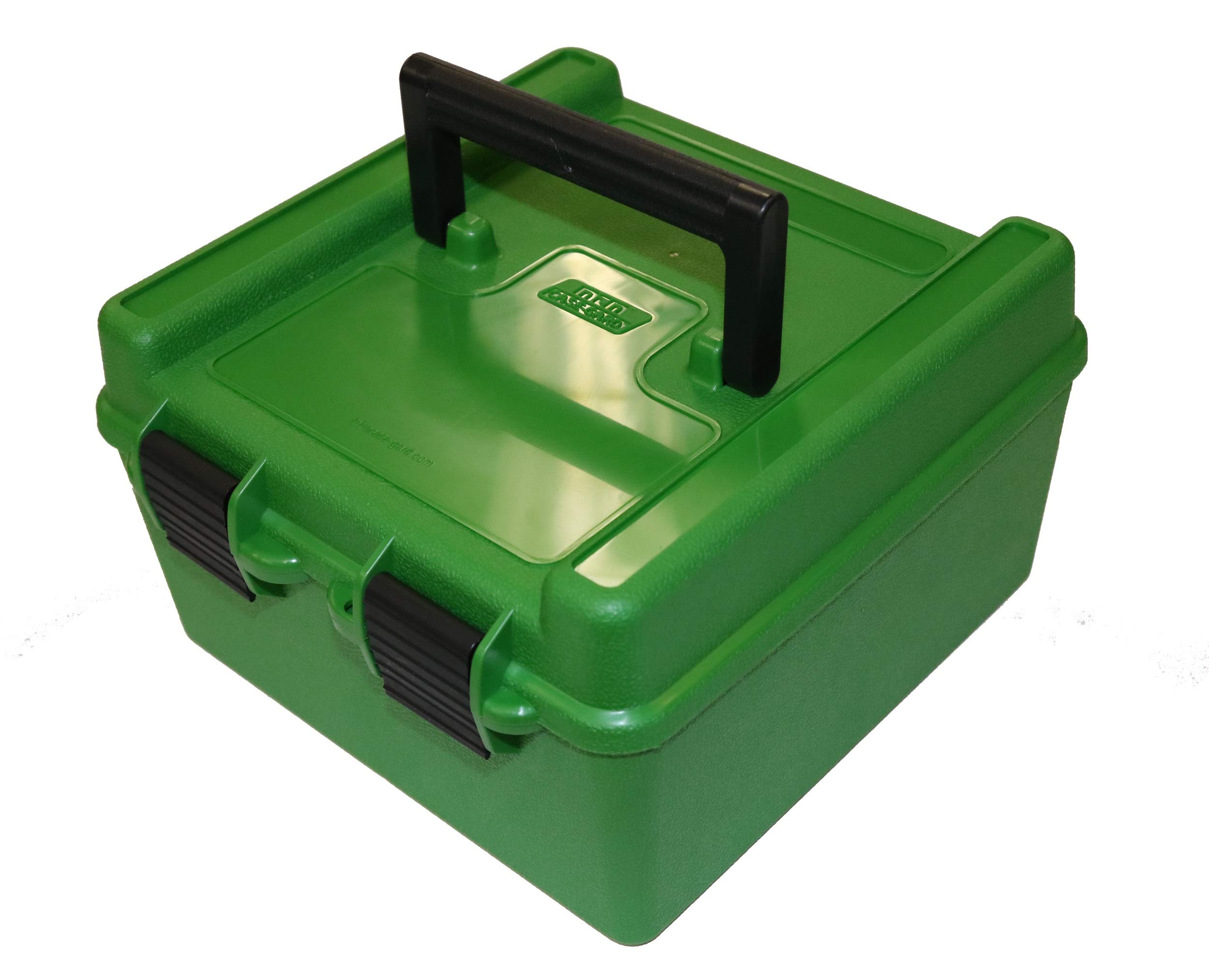 MTM R100MAG10 Deluxe Ammo Box 100 Rounds  .223/10.7565 Ultra Mag (Green)
