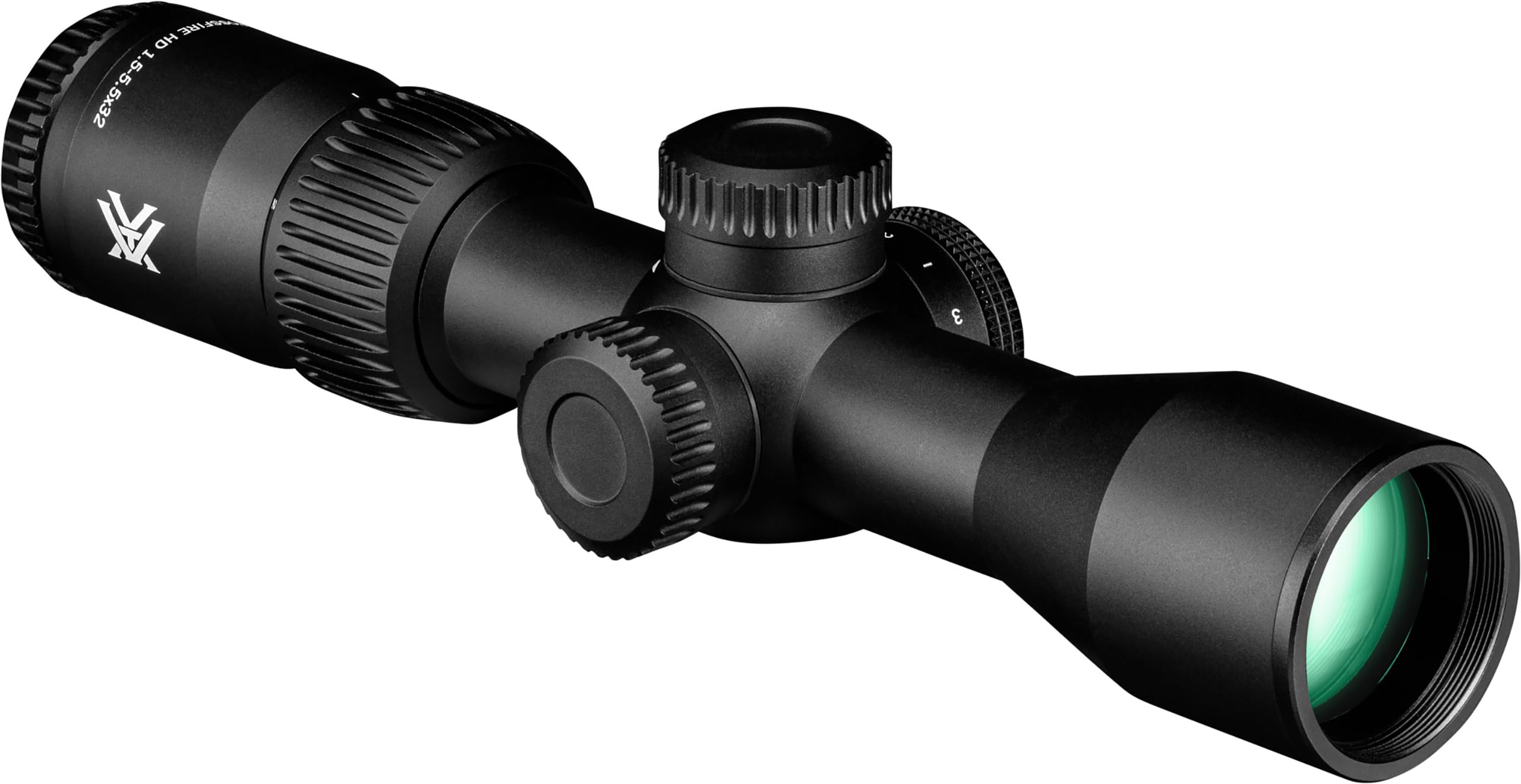 Vortex Crossfire HD 1.5-5.5x32 Scout Second Focal Plane, 1-inch Tube Riflescope - Illuminated Dead-Hold 2A BDC MOA Reticle