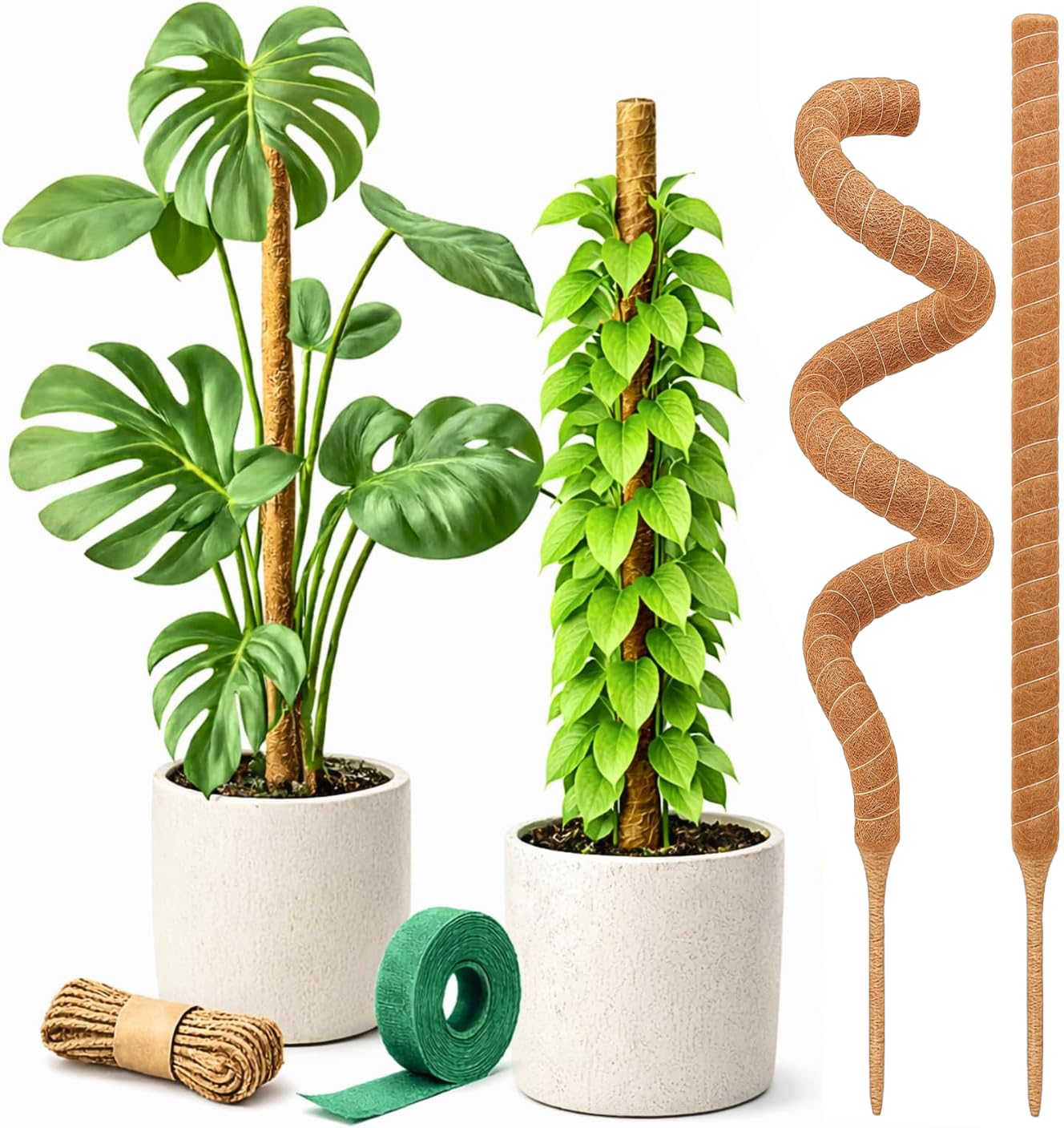 Craft911 29" Moss Pole Monstera Plant Support, Indoor Plant Stakes