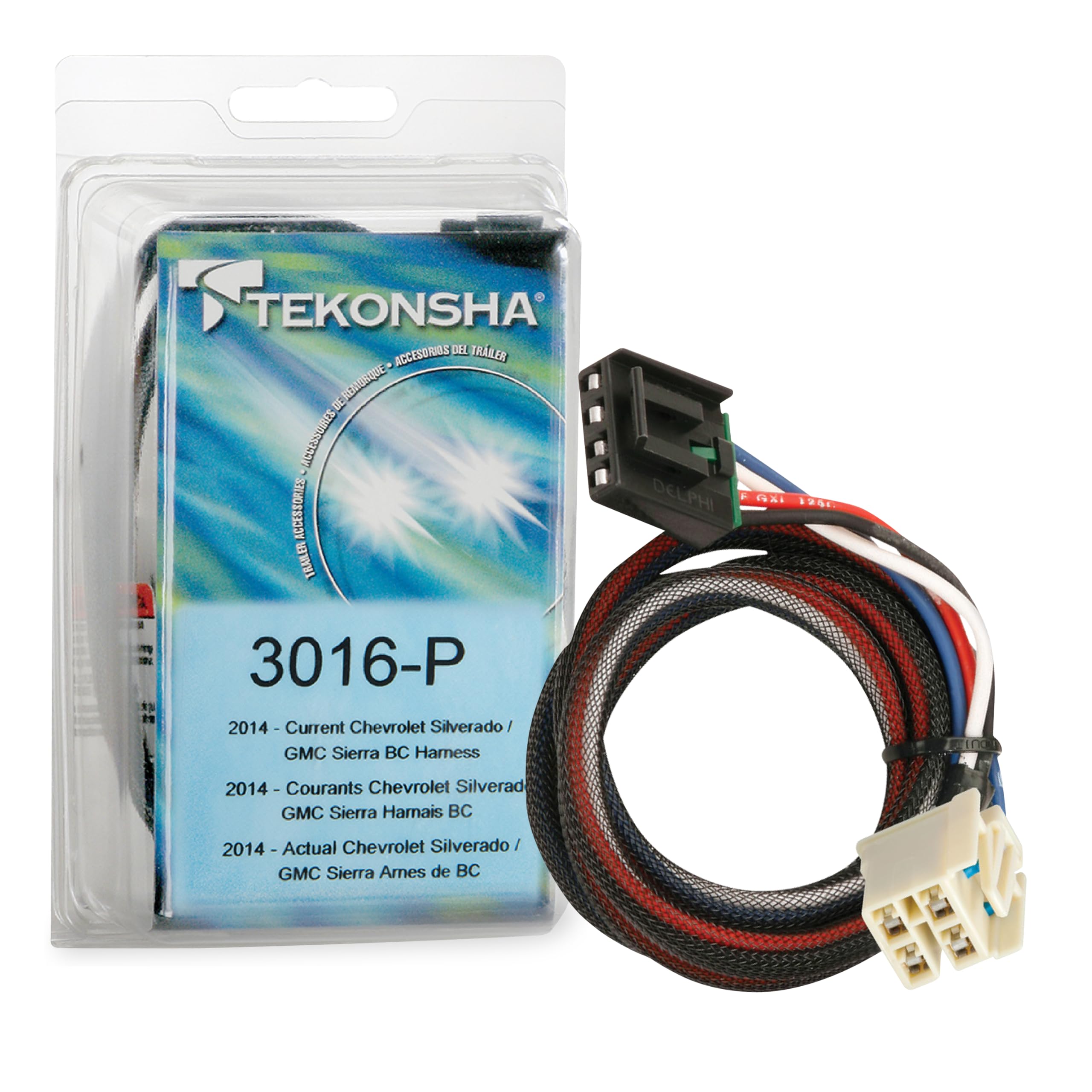Tekonsha 3016P Brake Control Wiring Adapter 2 plugs GM