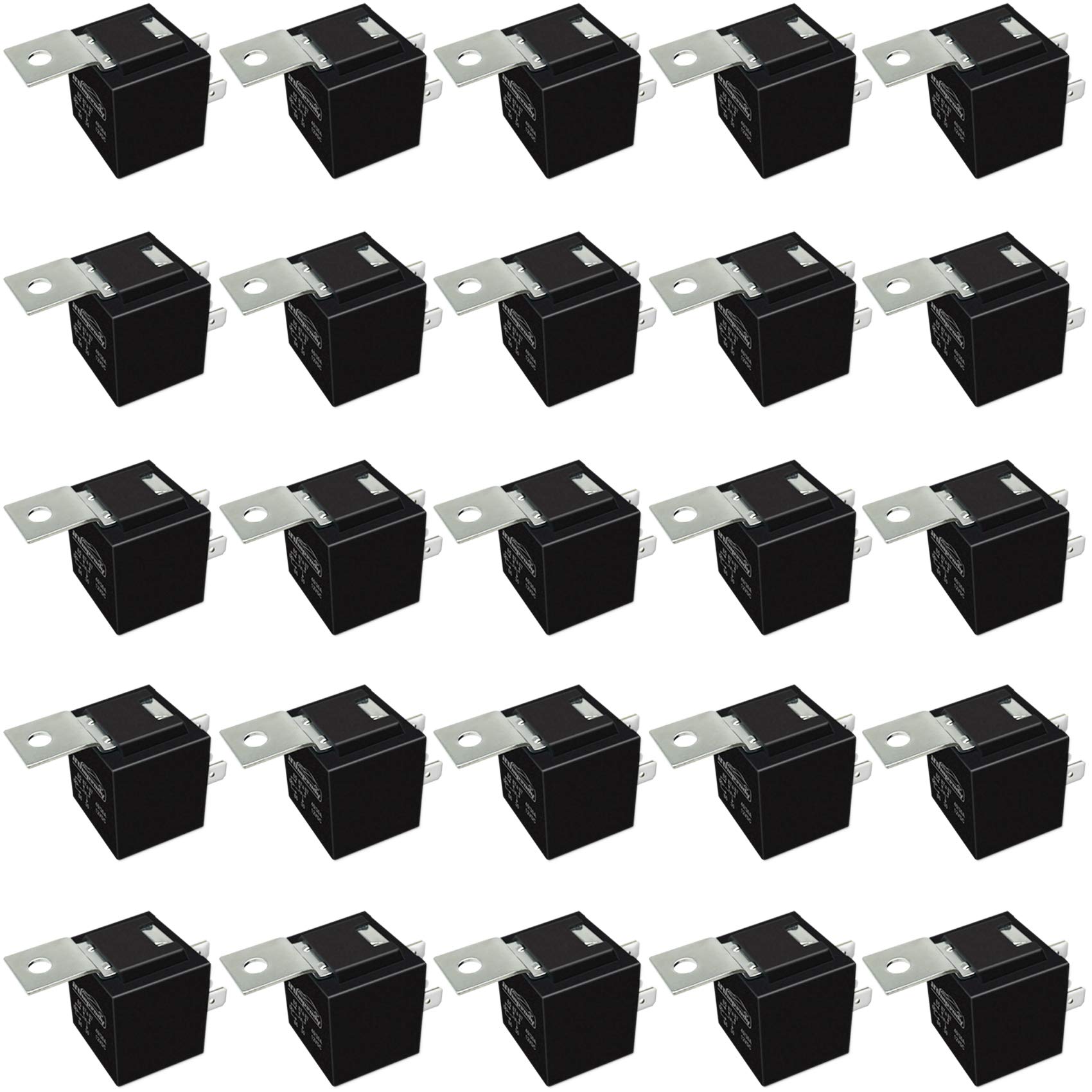 irhapsody Relay 12V 5-pin 40/30AMP Automotive Relay Kit, SPDT 5-Prong Power Trim and Tilt Relay
