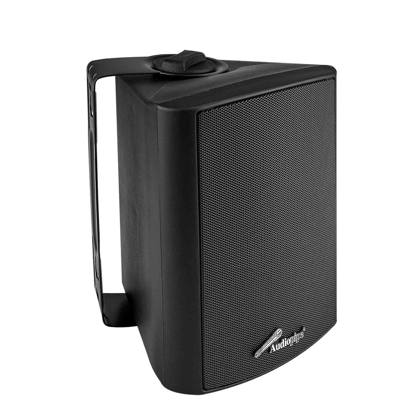Audiopipe ODP423BK 4" Indoor/Outdoor Weatherproof Loudspeakers-Black-Pair