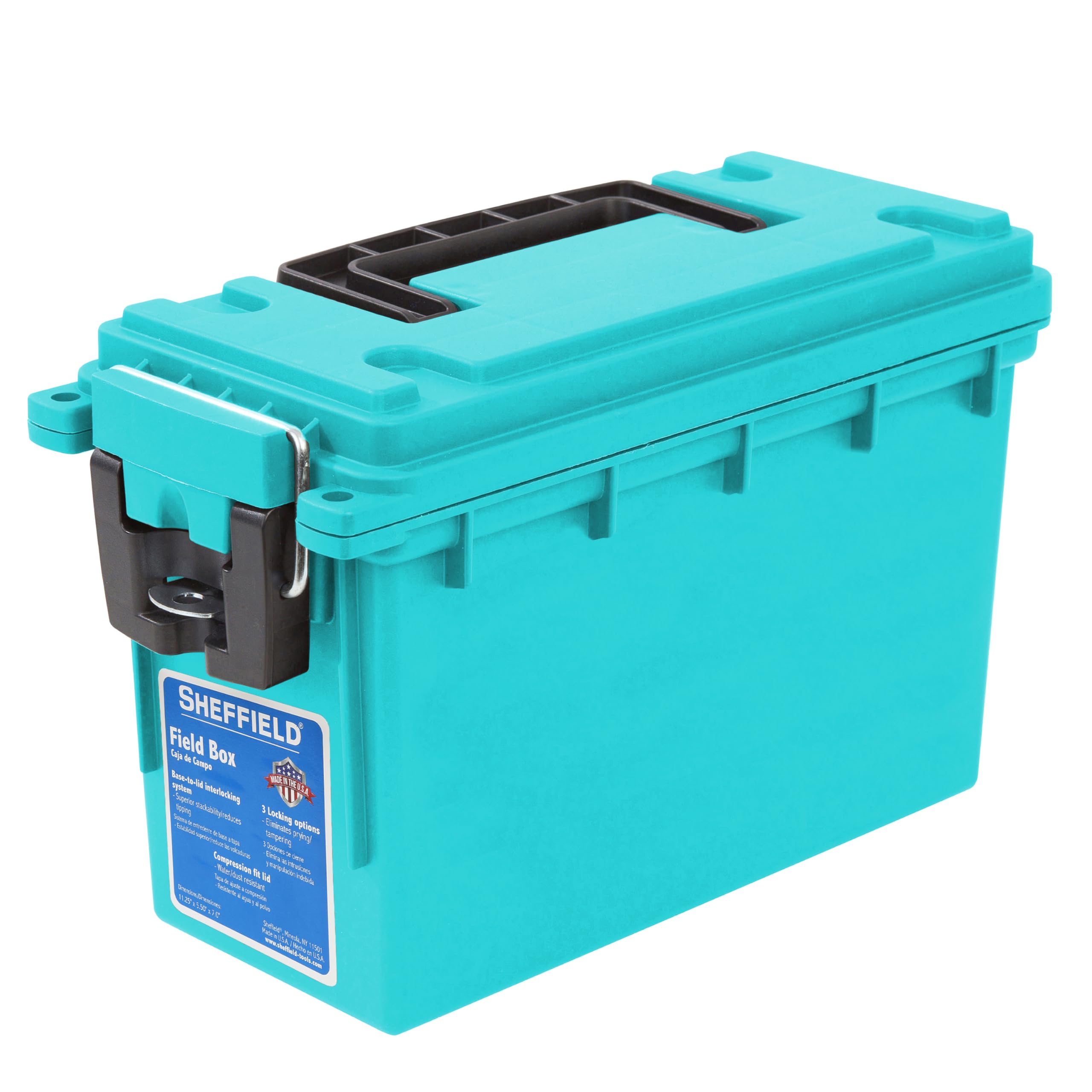 Sheffield 12633 Field Box -Teal (Made in USA)