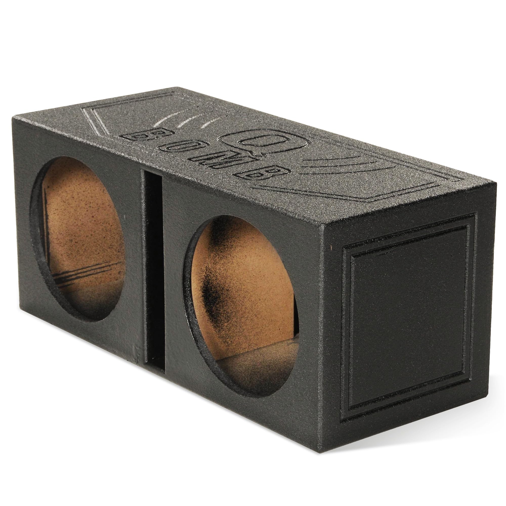 Q Power QBOMB12V Dual 12" Vented Subwoofer Box w/ Rhino Coating