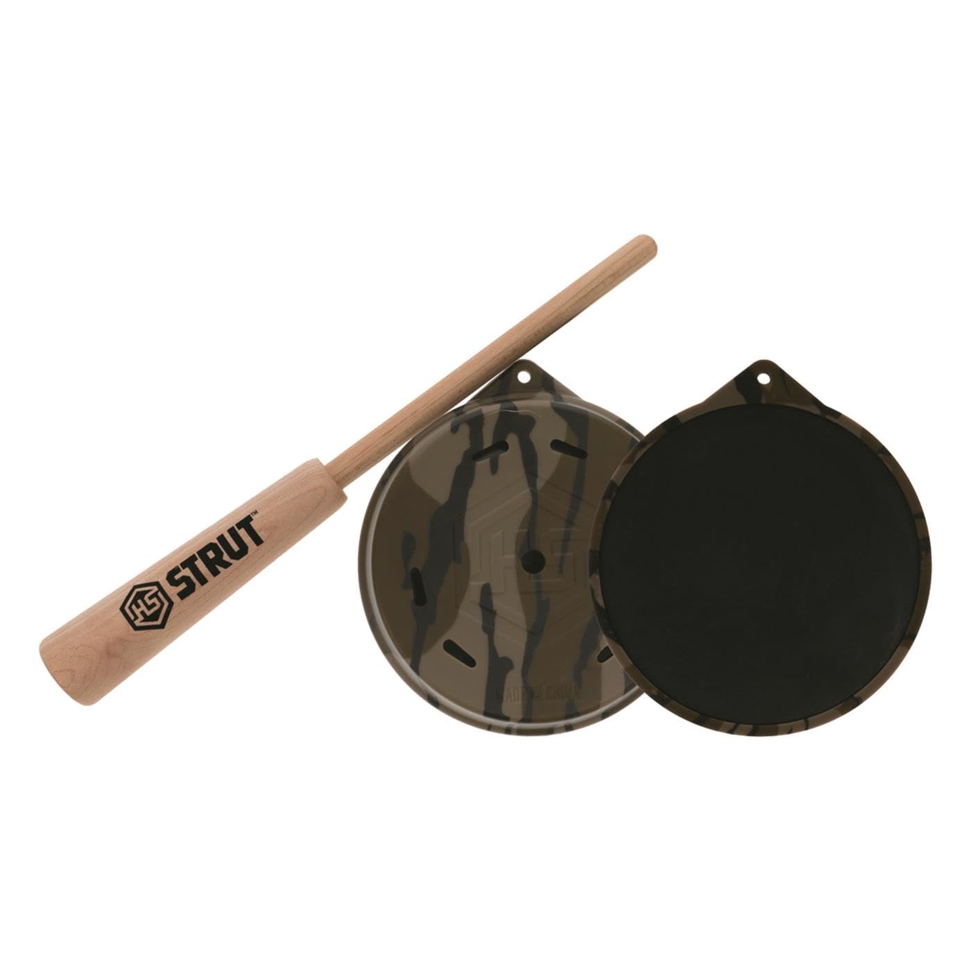 Hunters Specialties Camo Cutt'R Slate Mossy Oak Bottomland Pot Call - Realistic Turkey Vocals Pot Game Call