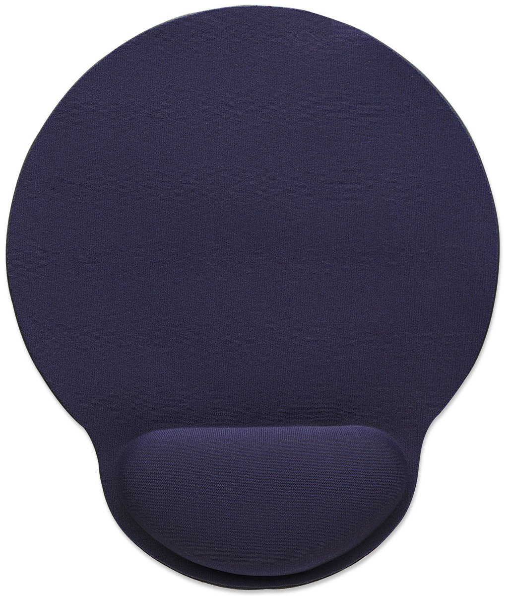 Manhattan 434386 Wrist-Rest Mouse Pad (Blue)