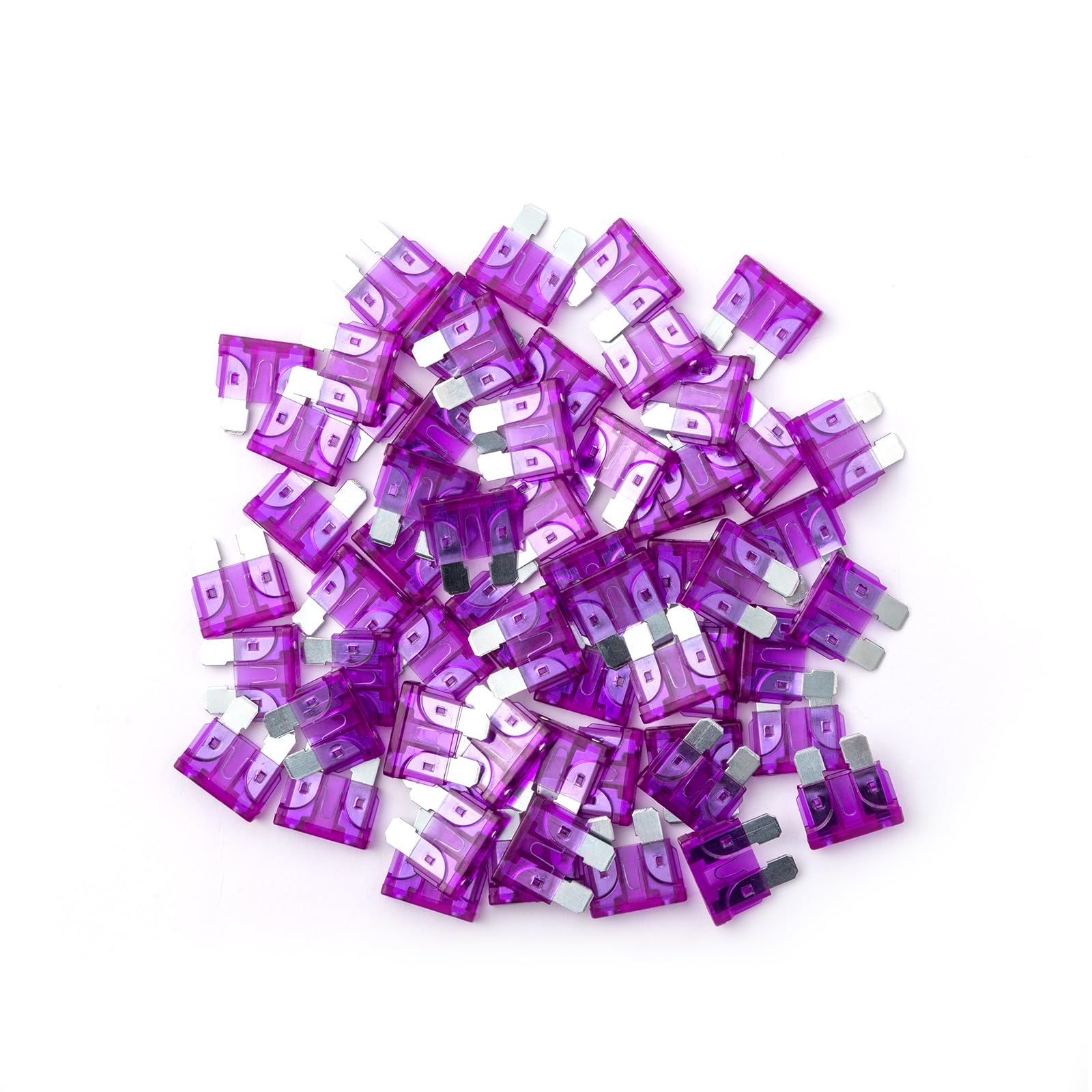 100Pcs 3 Amp Fuse HVAC ATO - 3A Standard Blade Car Fuses Replacement